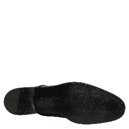Black Leather Men Derby Dress Formal Shoes