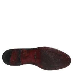 Black Leather Derby Dress Men Formal Shoes
