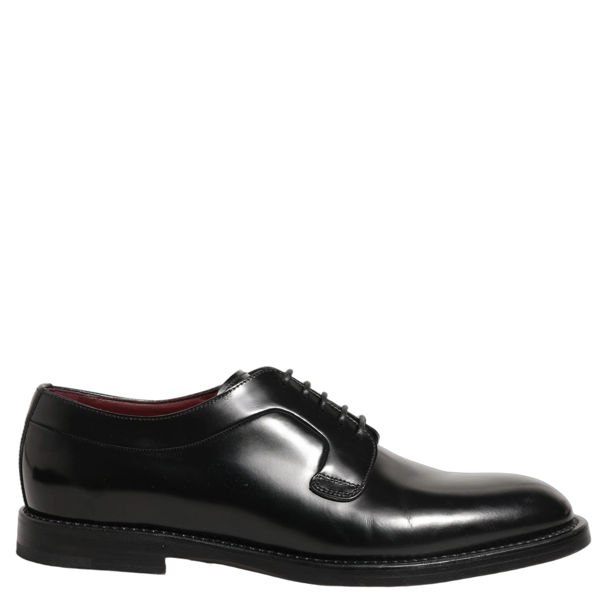 Black Leather Derby Dress Men Formal Shoes