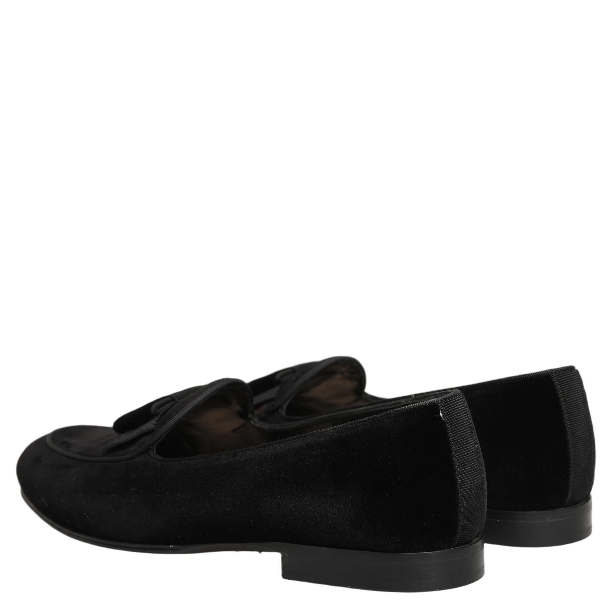 Black Velvet Loafers Formal Men Dress Shoes