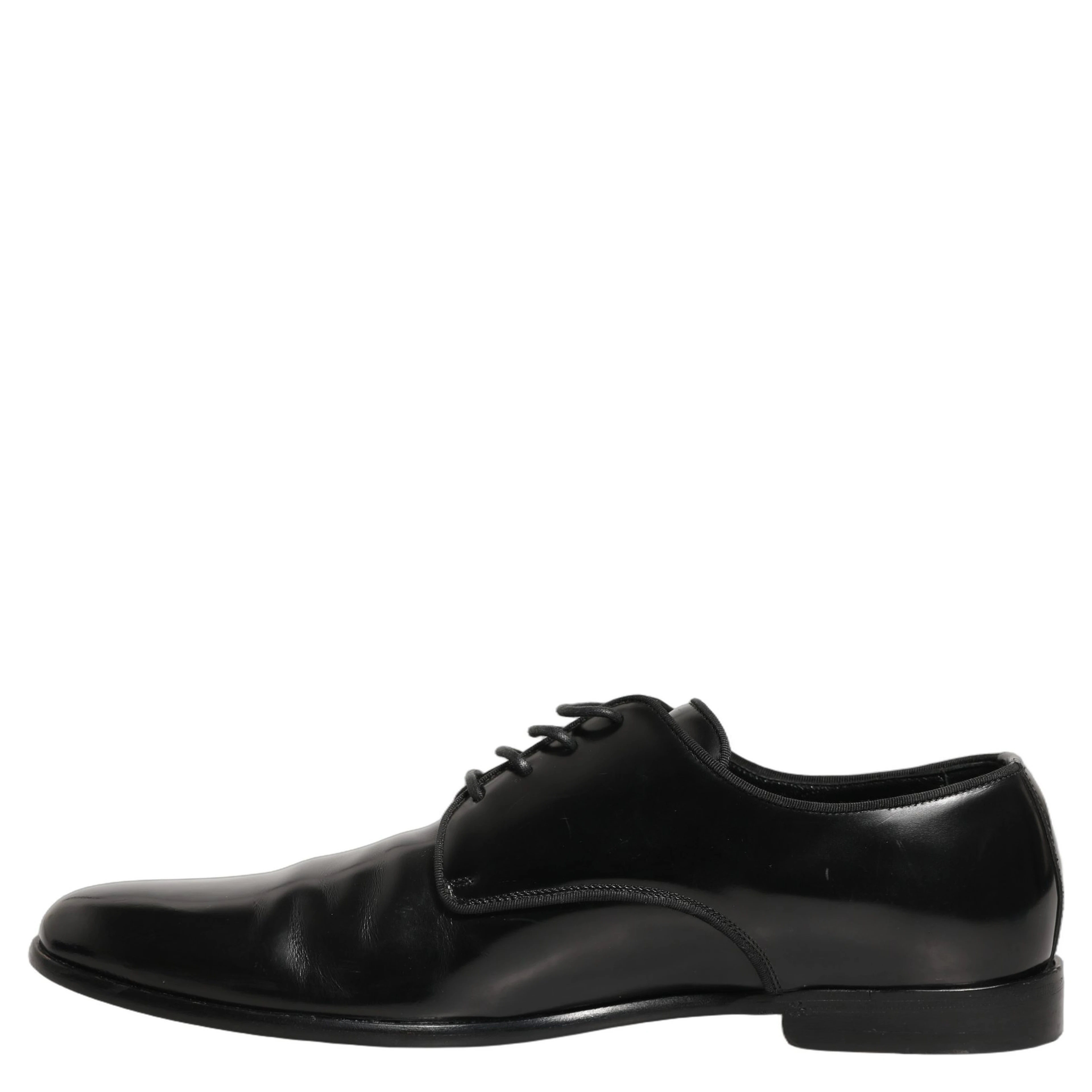 Black Leather Men Derby Dress Formal Shoes