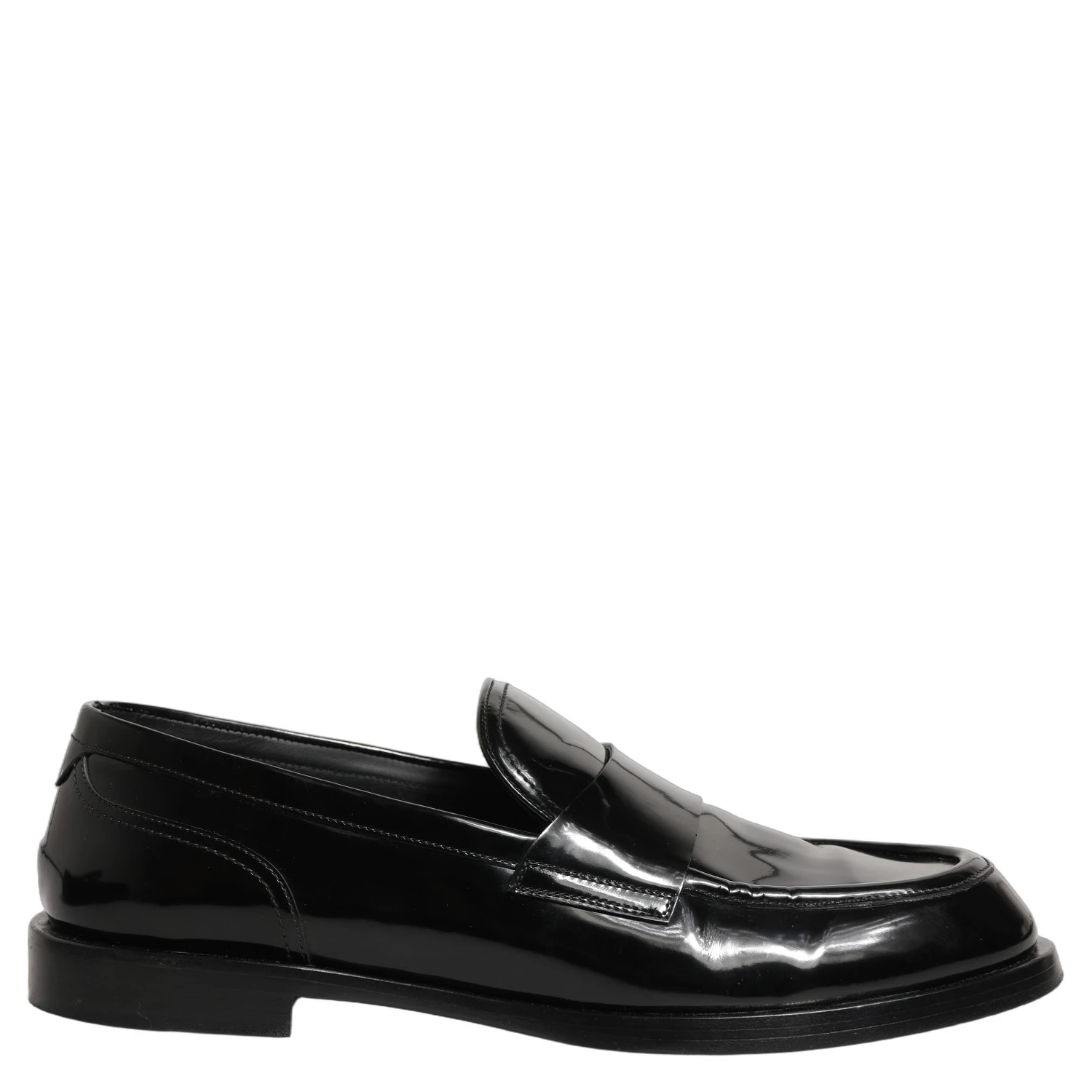 Black Leather Formal Men Dress Loafers Shoes