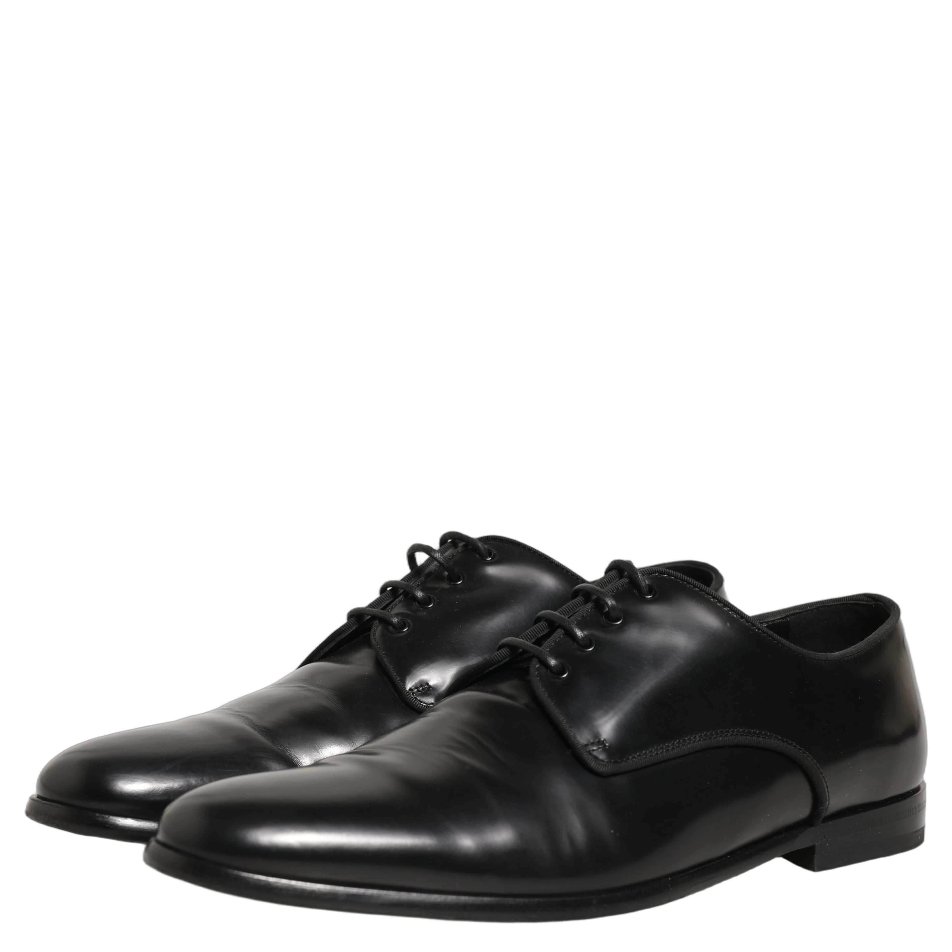 Black Leather Men Derby Dress Formal Shoes