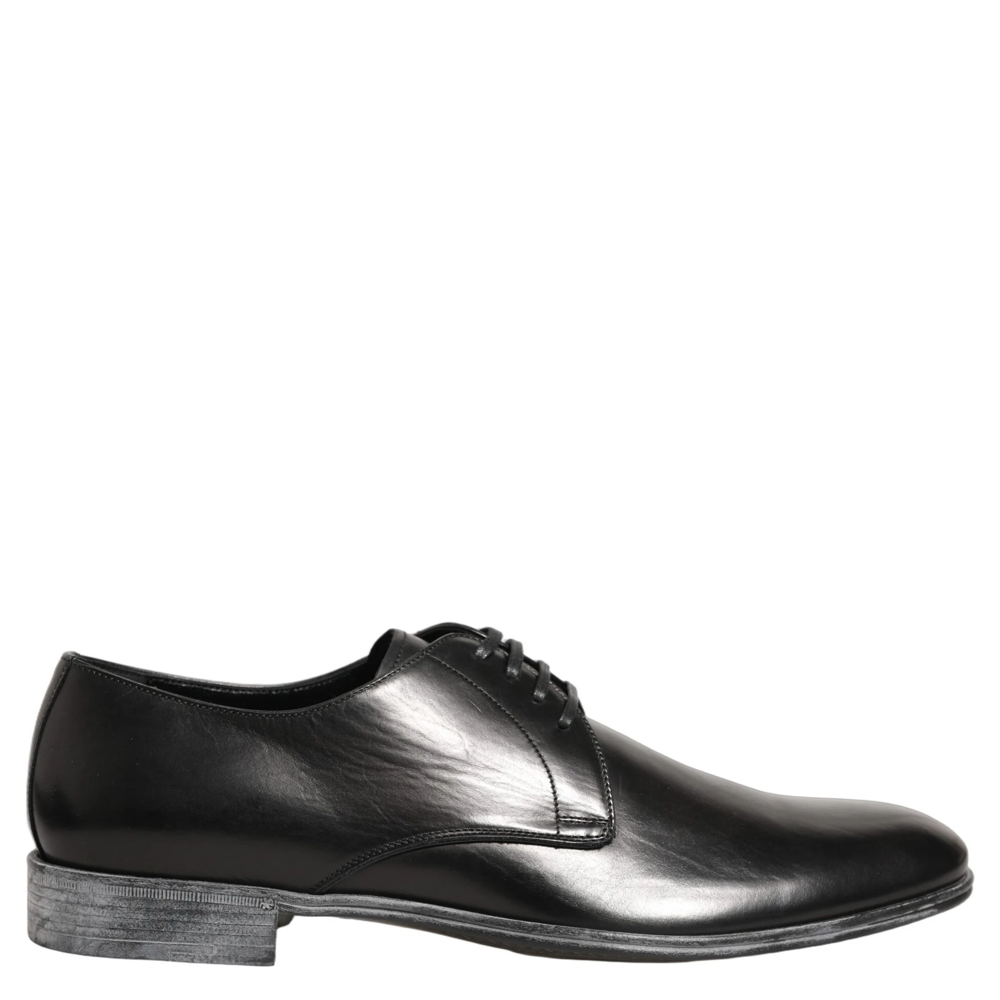 Dress Black Leather Lace Up Derby Men Shoes