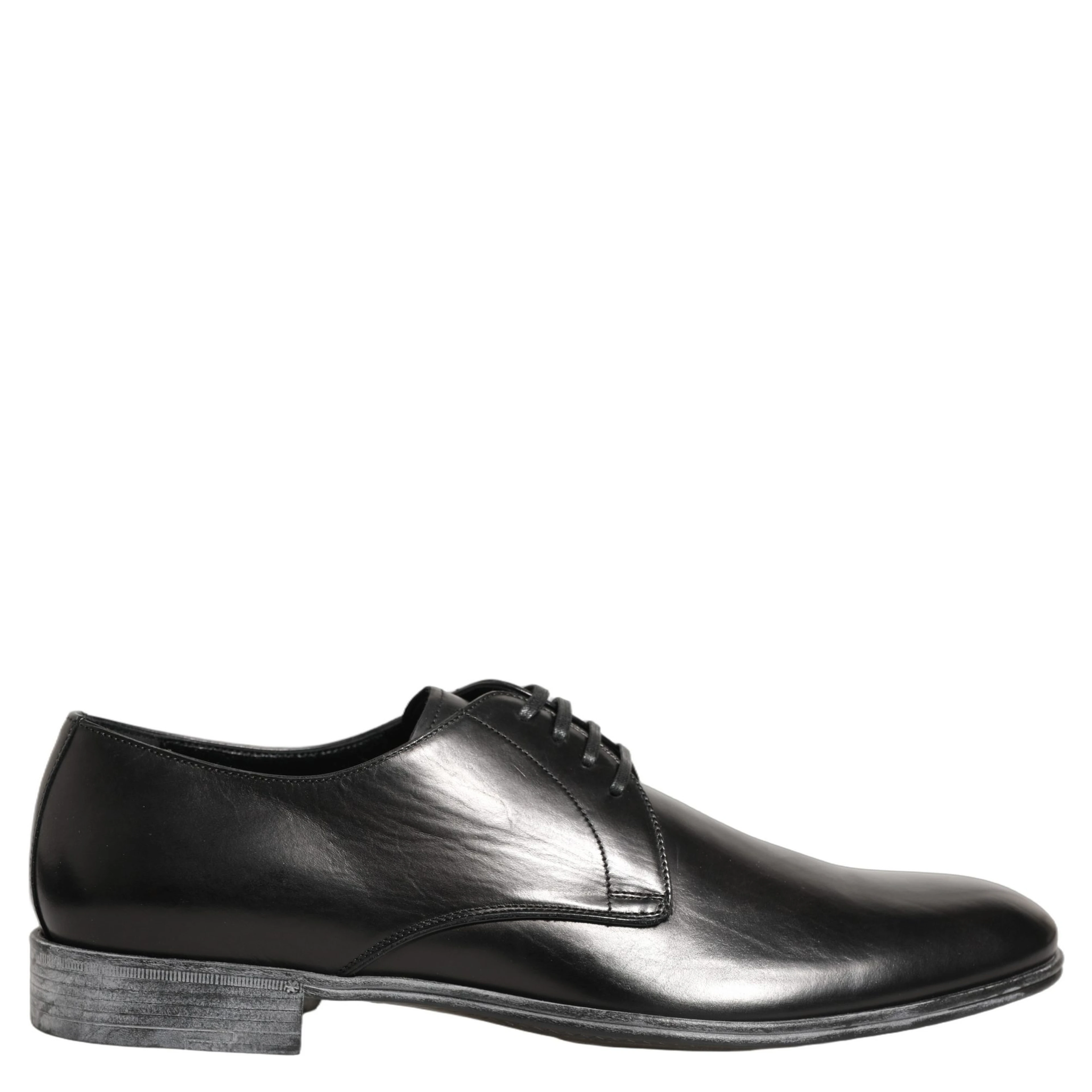 Dress Black Leather Lace Up Derby Men Shoes