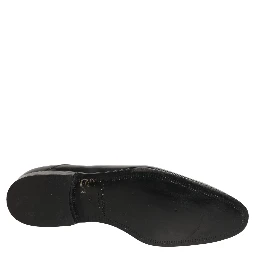 Black Leather Men Derby Dress Formal Shoes
