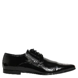 Black Leather Derby Dress Men Formal Shoes
