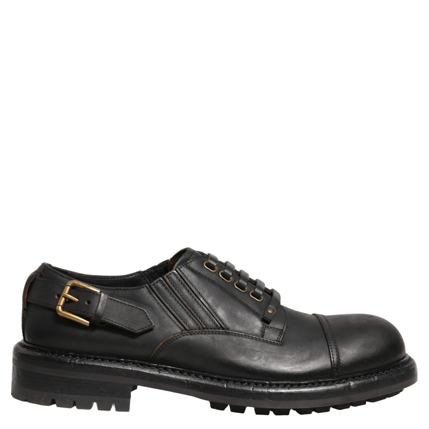 Dress Black Leather Lace Up Derby Men Shoes