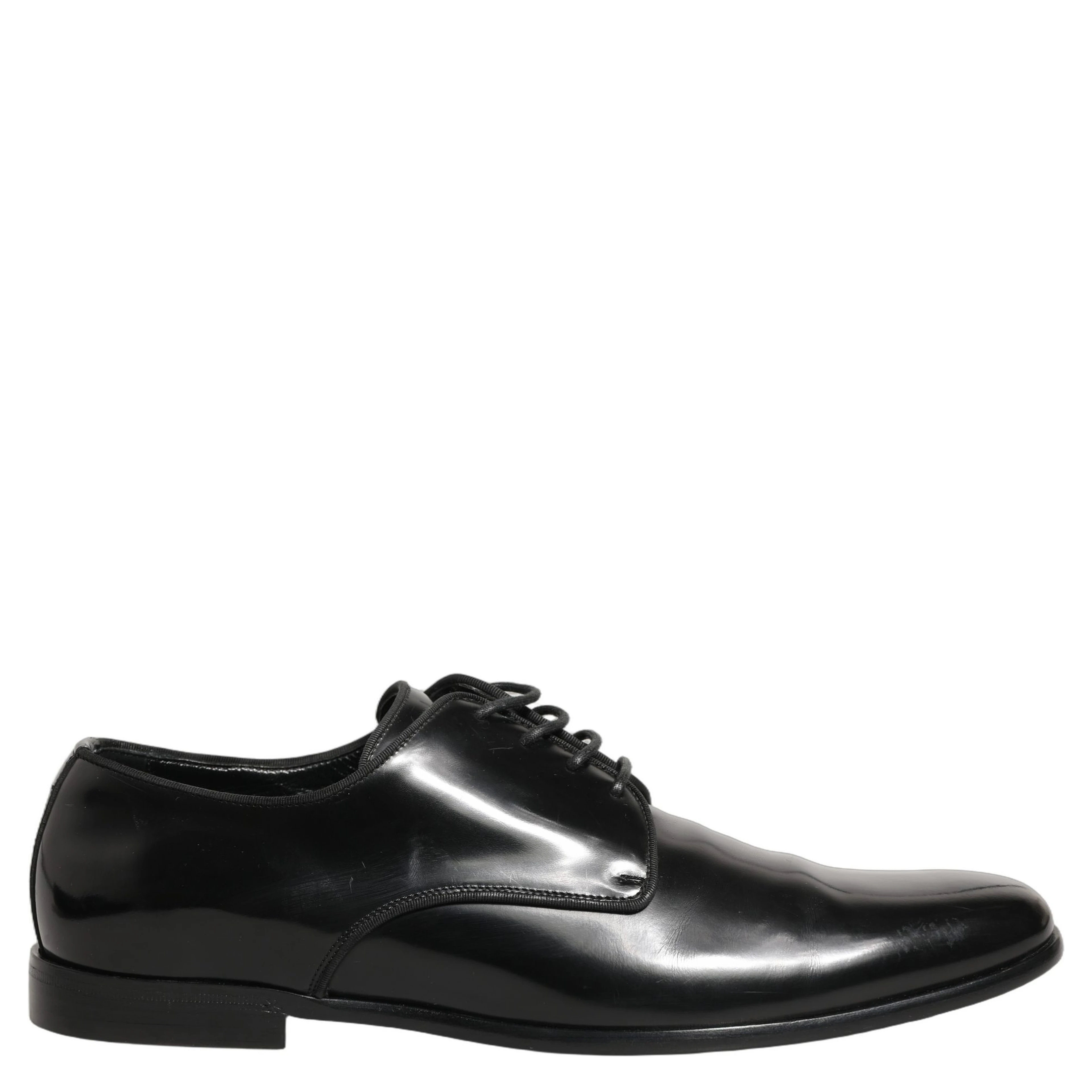 Black Leather Men Derby Dress Formal Shoes