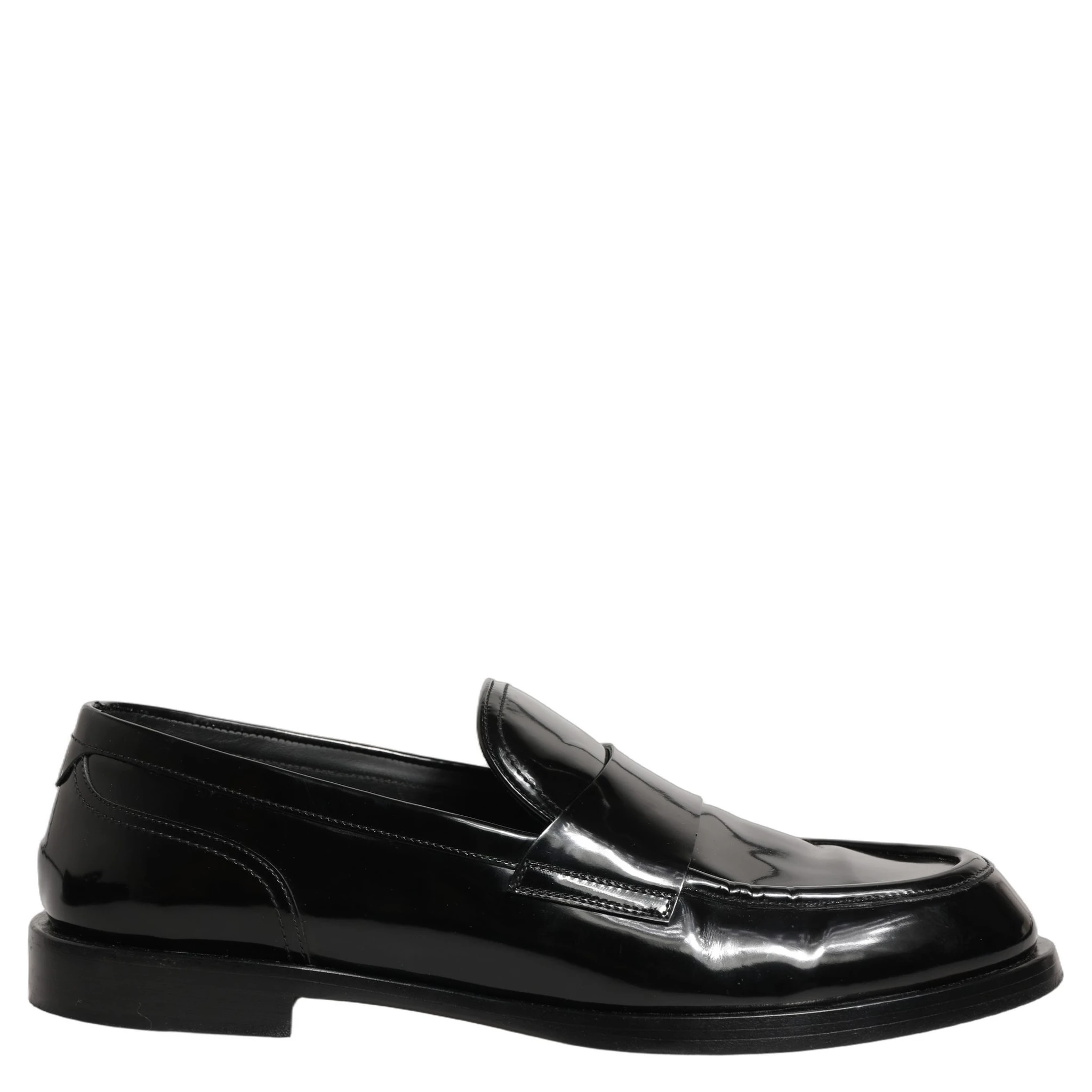 Black Leather Formal Men Dress Loafers Shoes