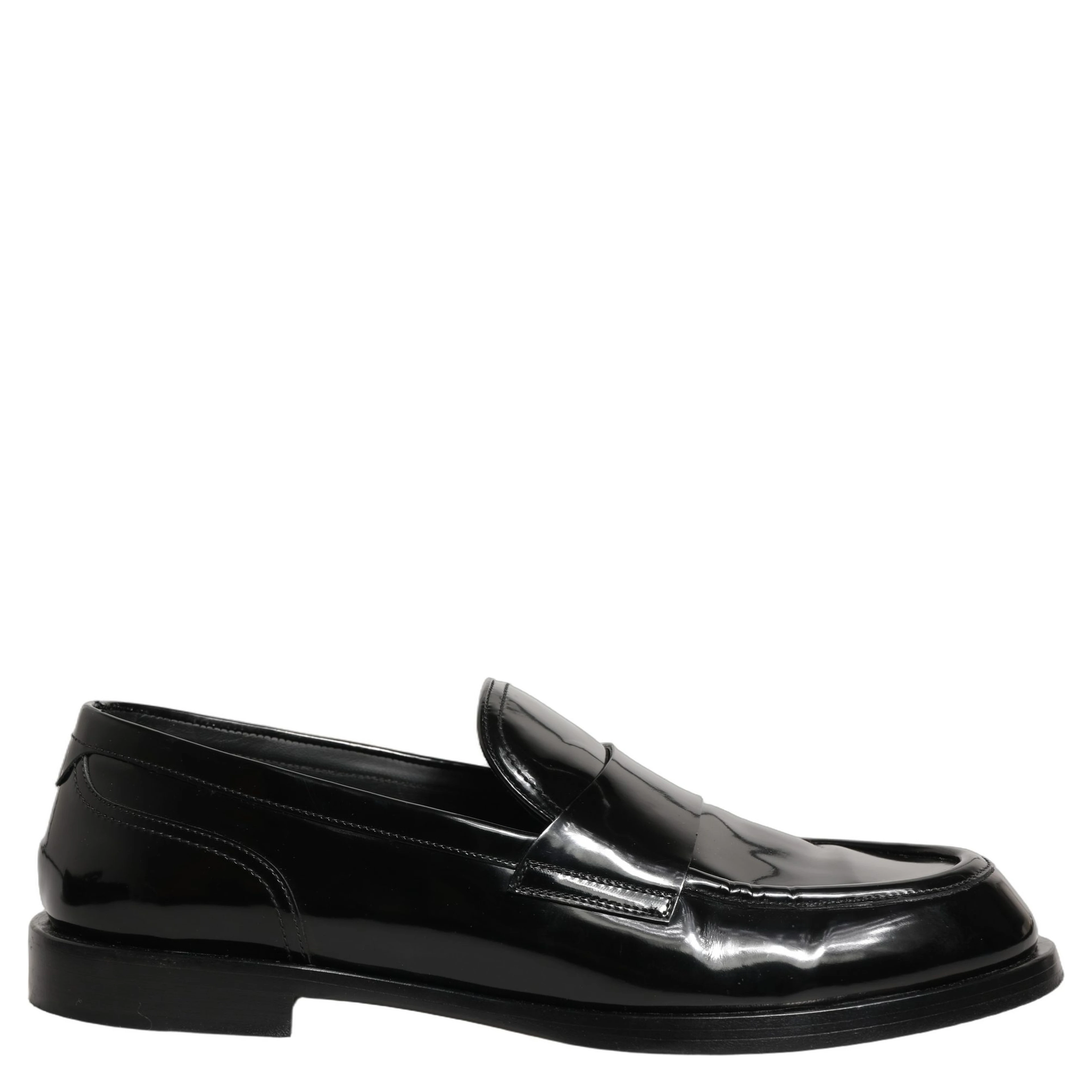 Black Leather Formal Men Dress Loafers Shoes
