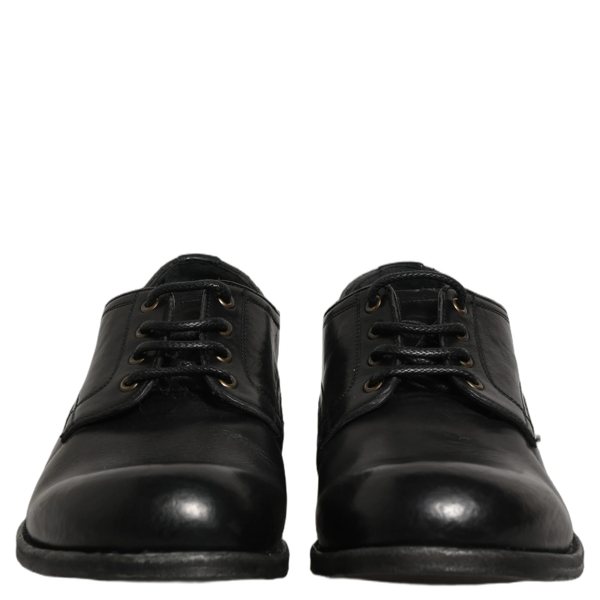 Black Leather Men Derby Dress Formal Shoes