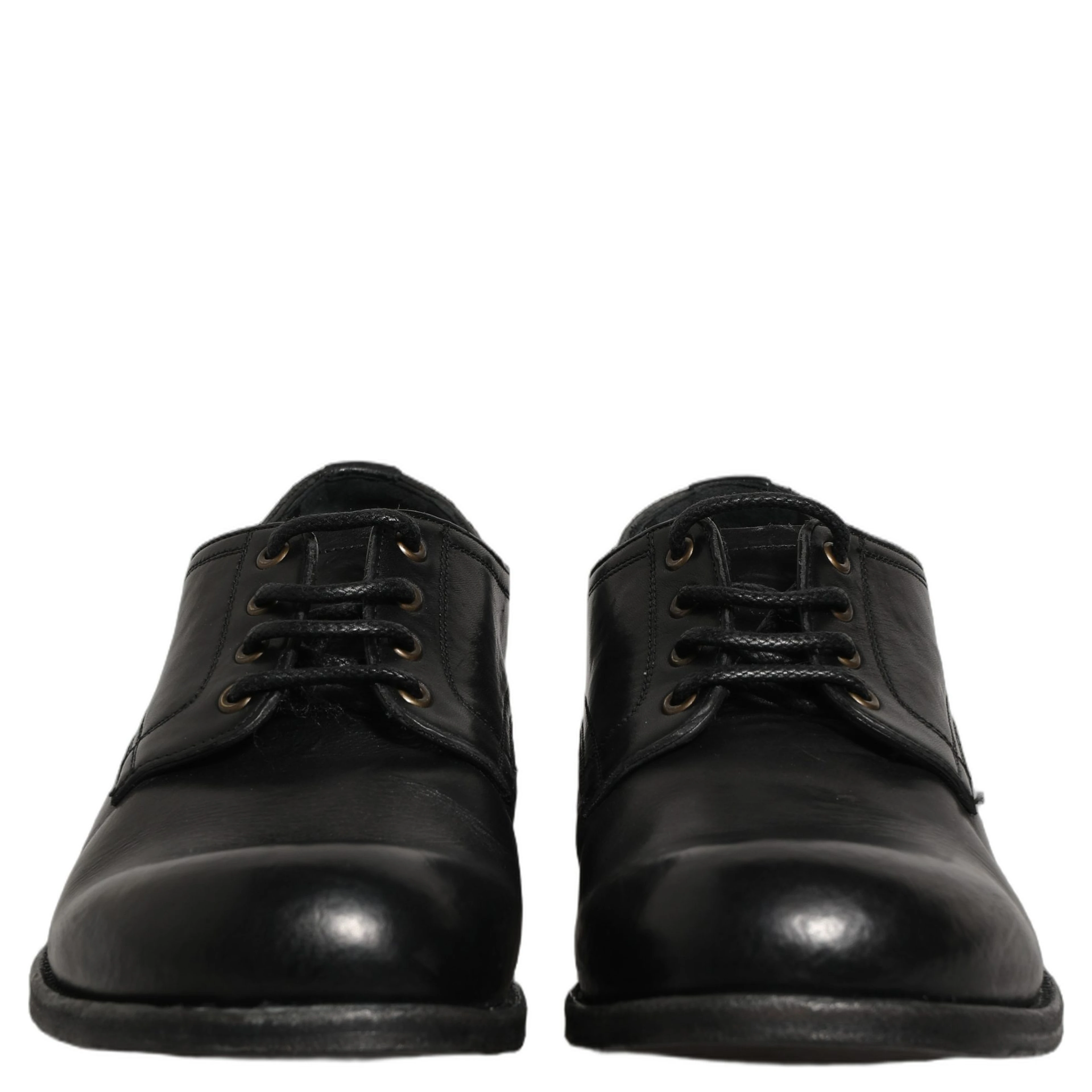 Black Leather Men Derby Dress Formal Shoes