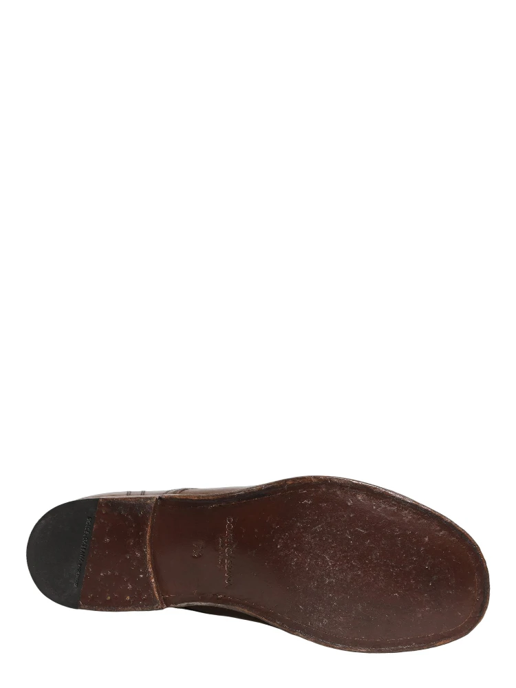 Brown Leather Derby Dress Men Formal Shoes