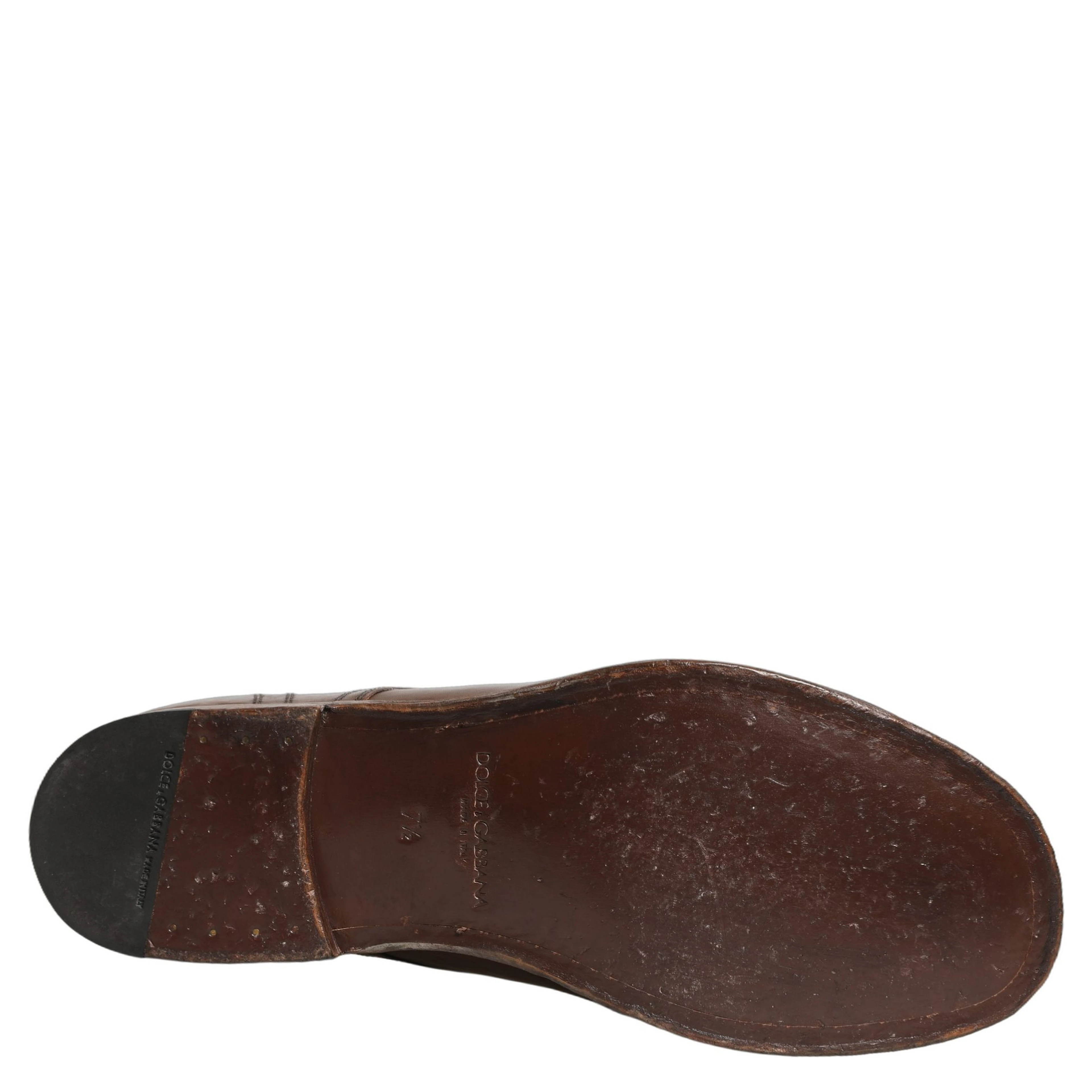 Brown Leather Derby Dress Men Formal Shoes