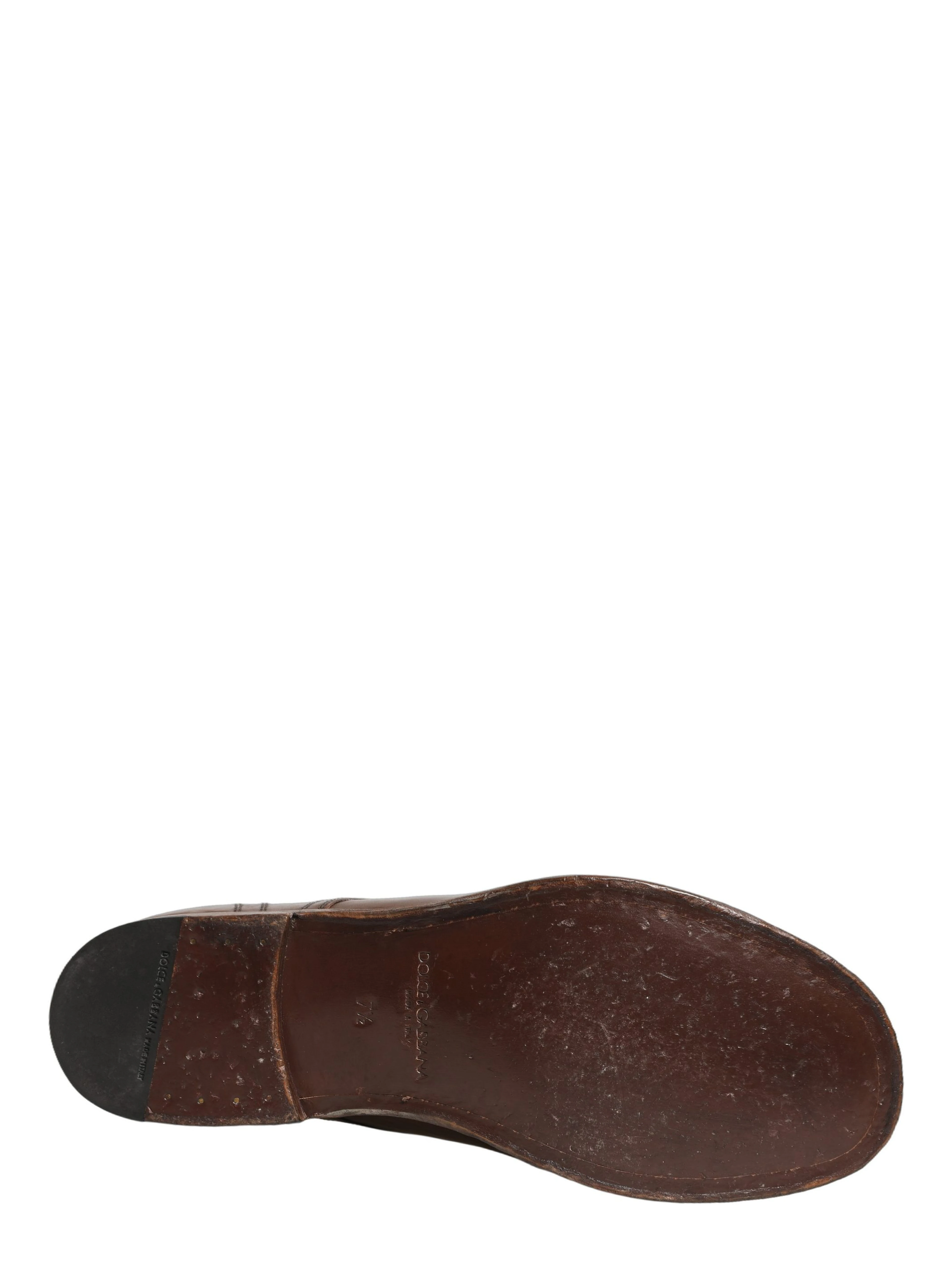 Brown Leather Derby Dress Men Formal Shoes