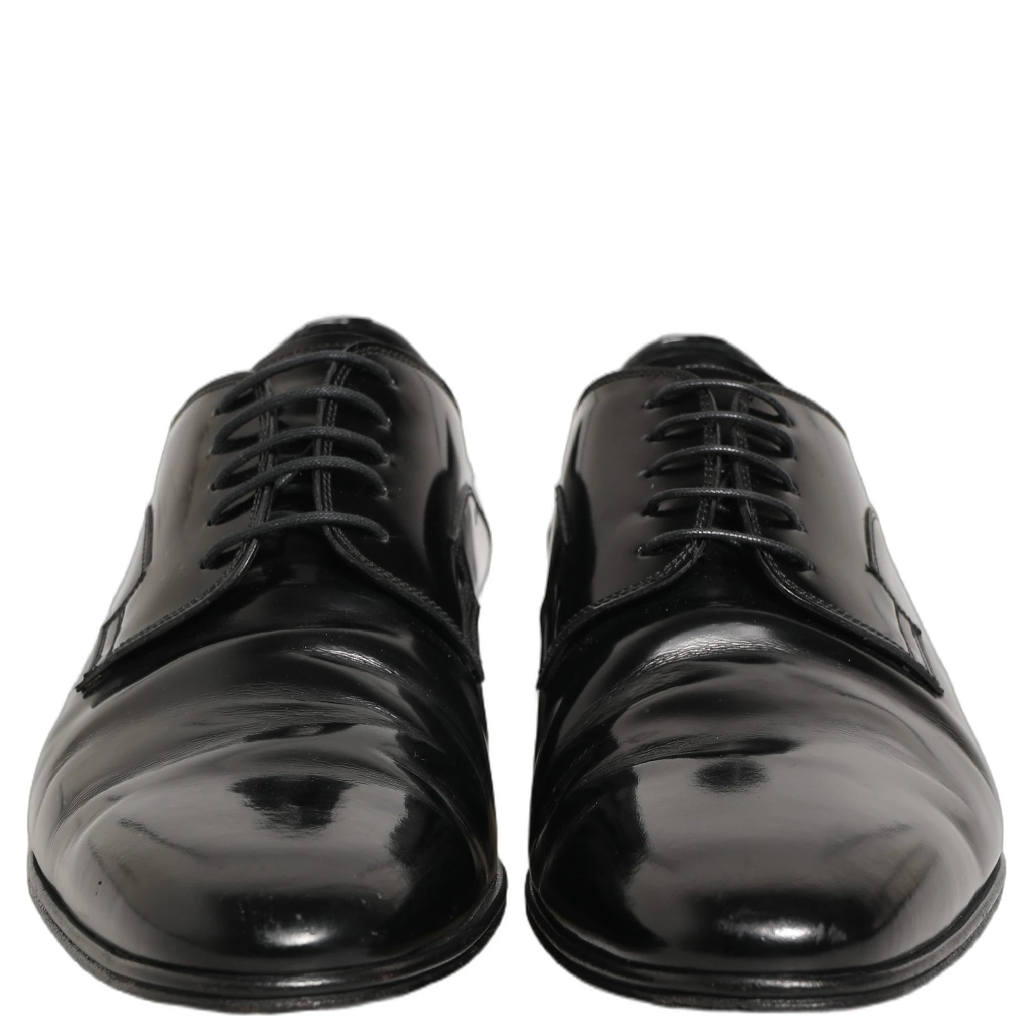 Black Leather Men Derby Dress Formal Shoes