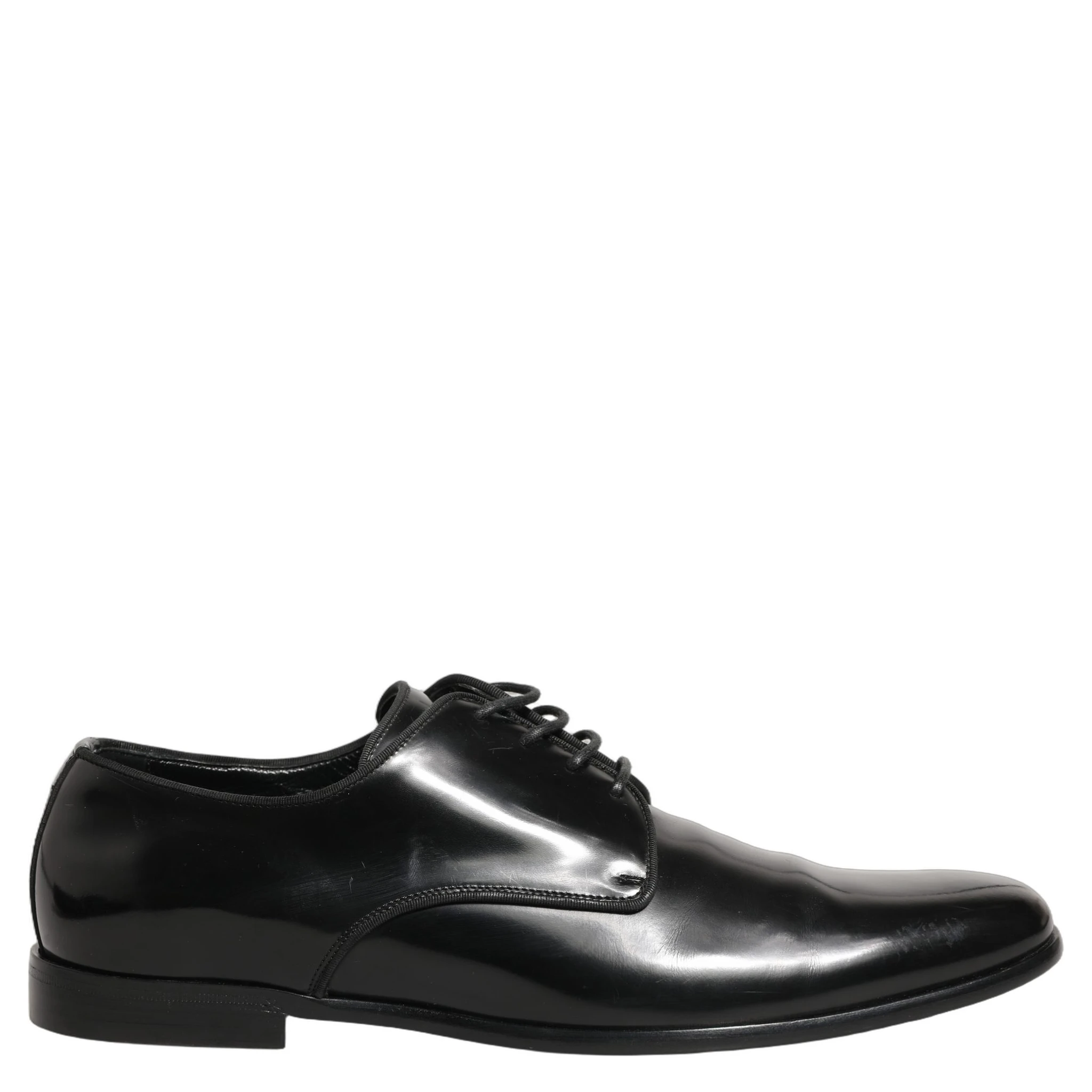 Black Leather Men Derby Dress Formal Shoes