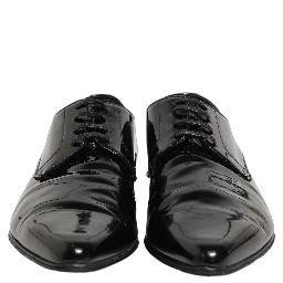 Black Leather Derby Dress Men Formal Shoes