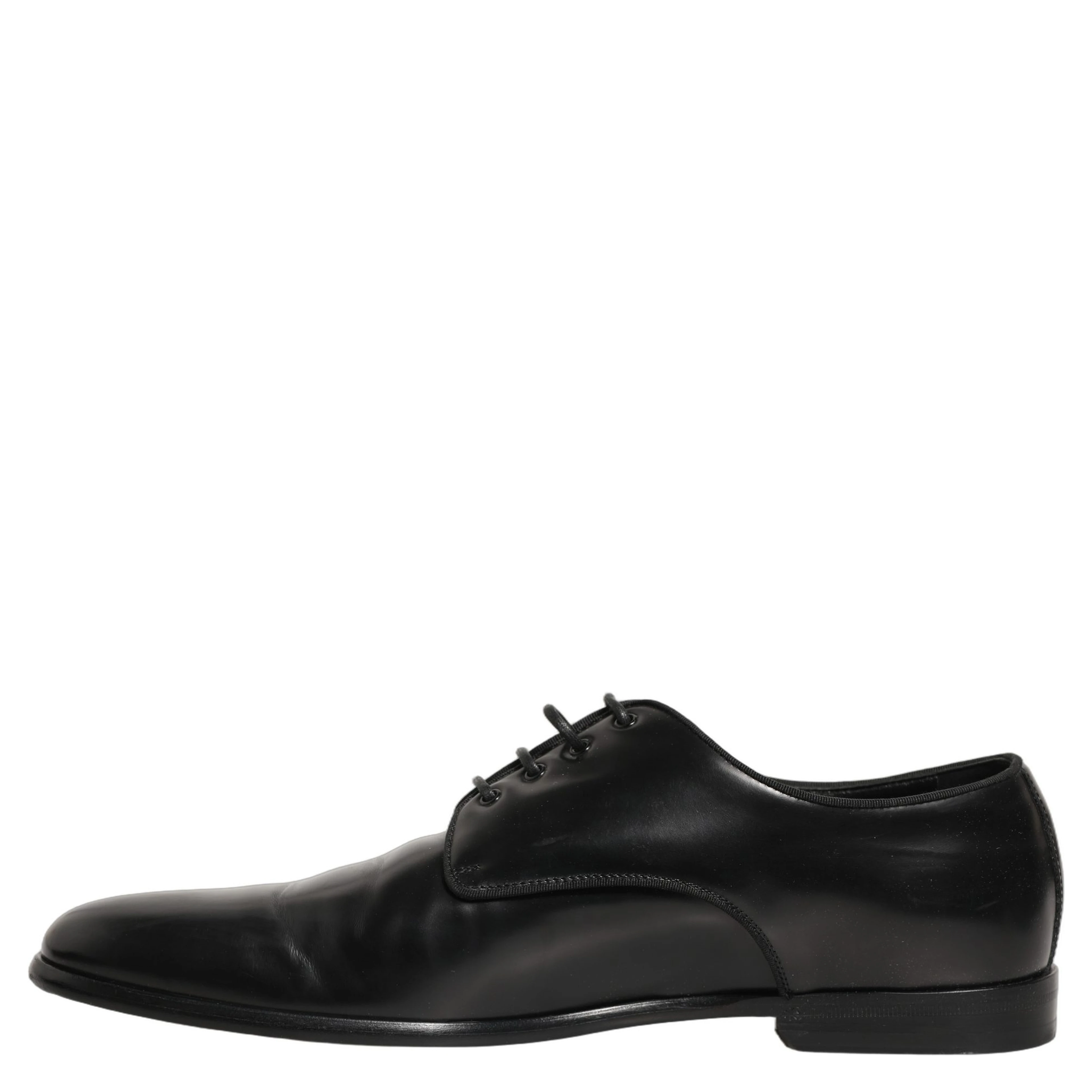 Black Leather Men Derby Dress Formal Shoes