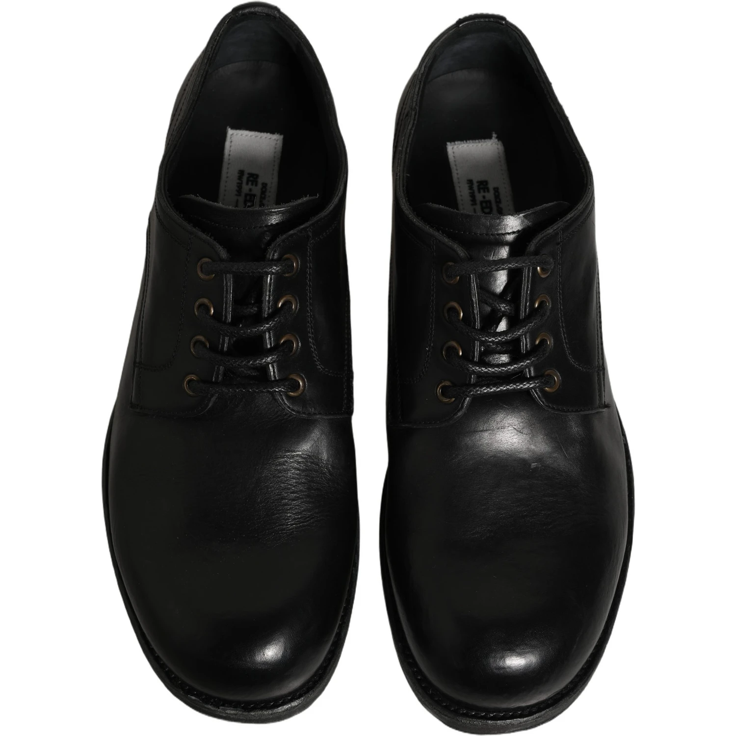 Black Leather Men Derby Dress Formal Shoes