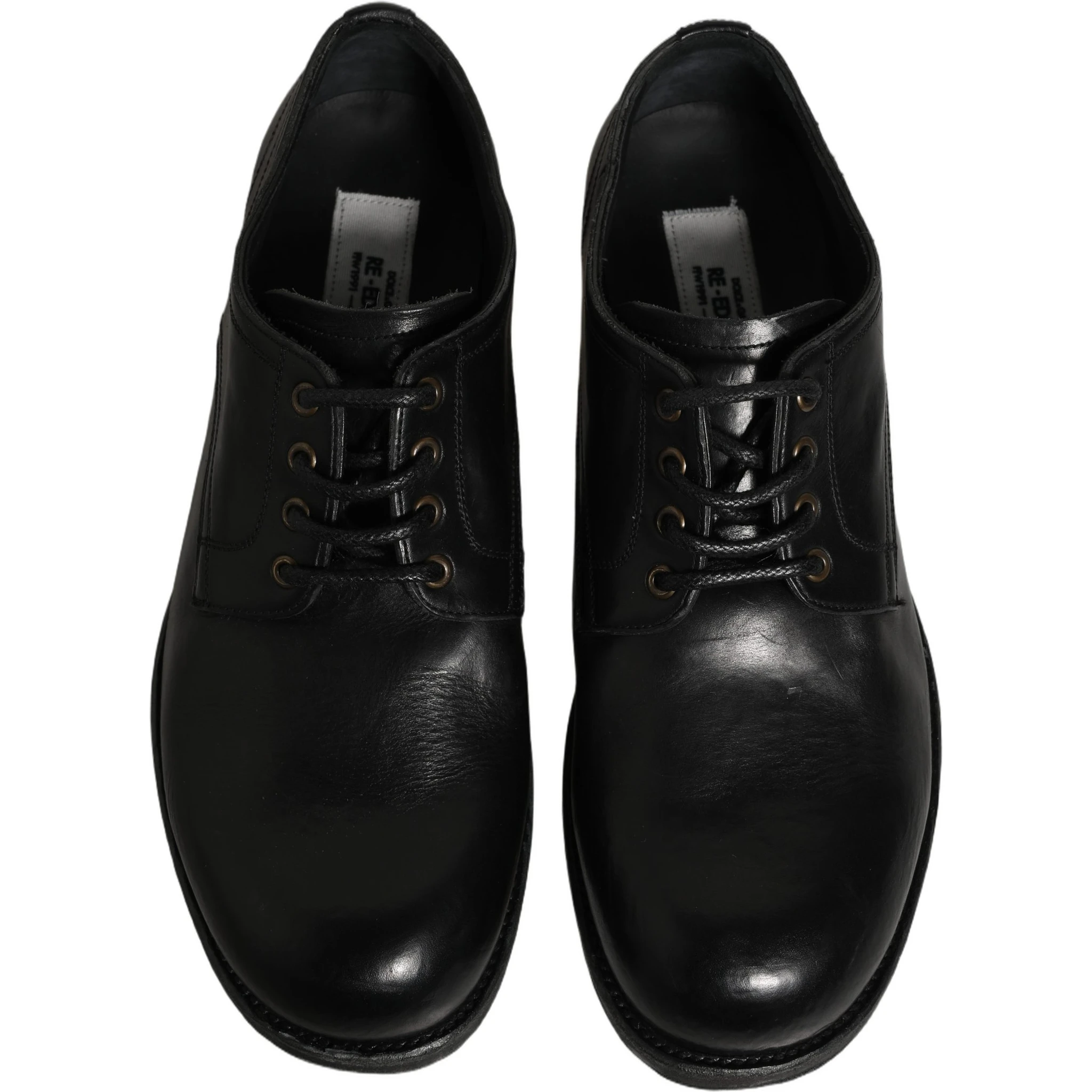 Black Leather Men Derby Dress Formal Shoes