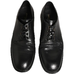 Black Leather Derby Dress Men Formal Shoes