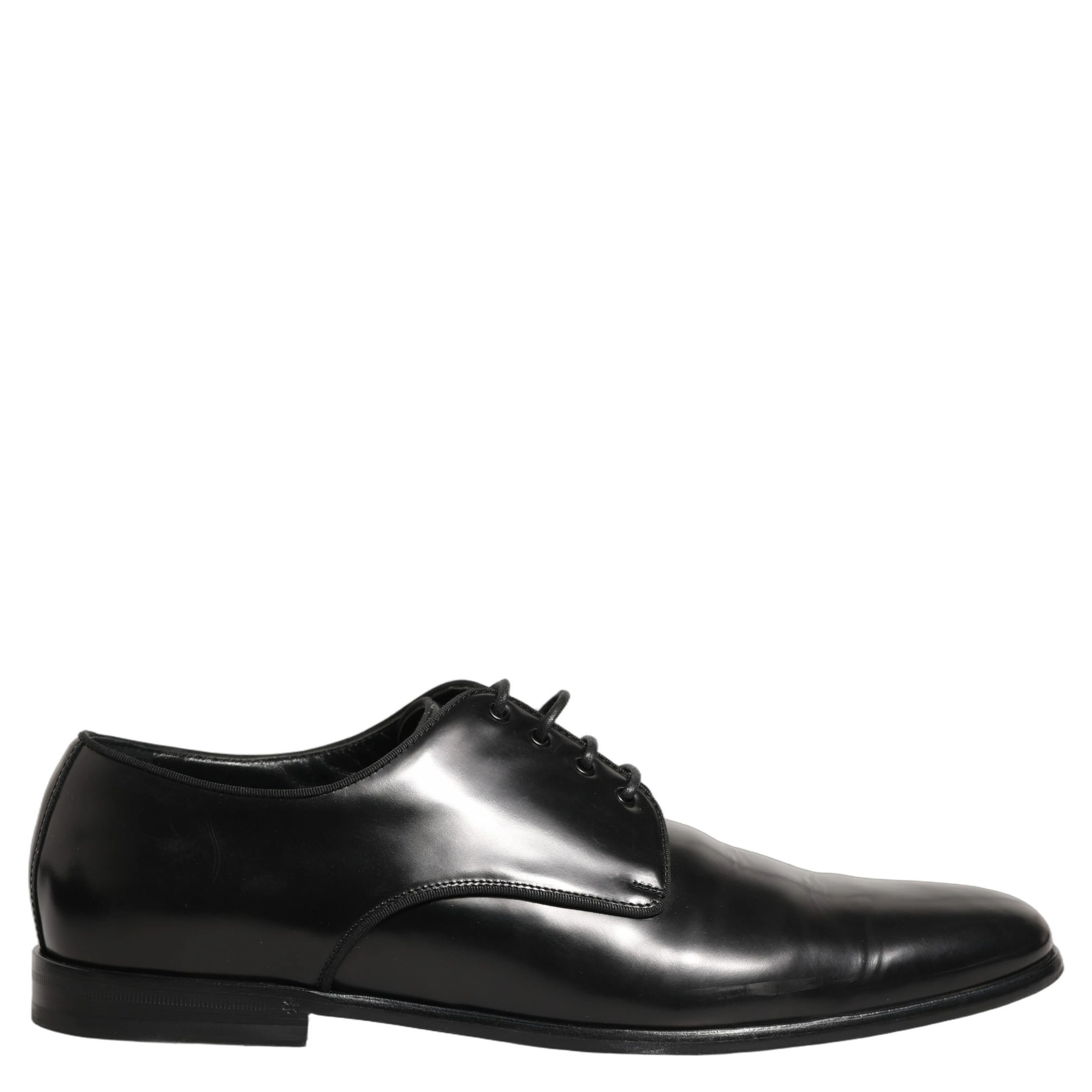 Black Leather Men Derby Dress Formal Shoes