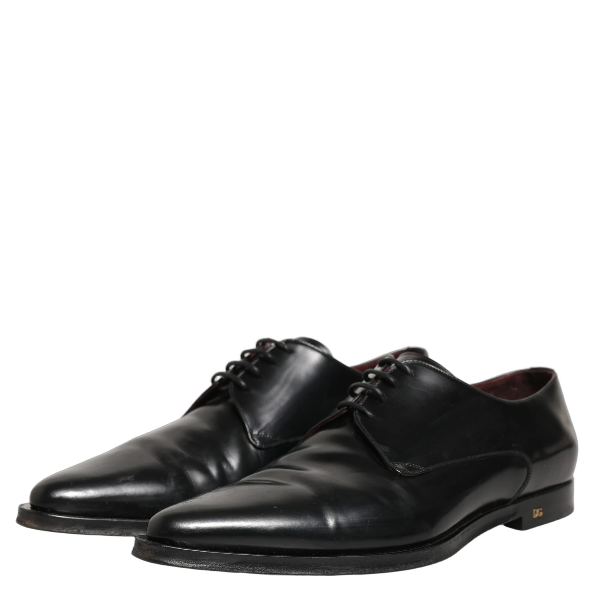 Black Leather Men Derby Dress Formal Shoes