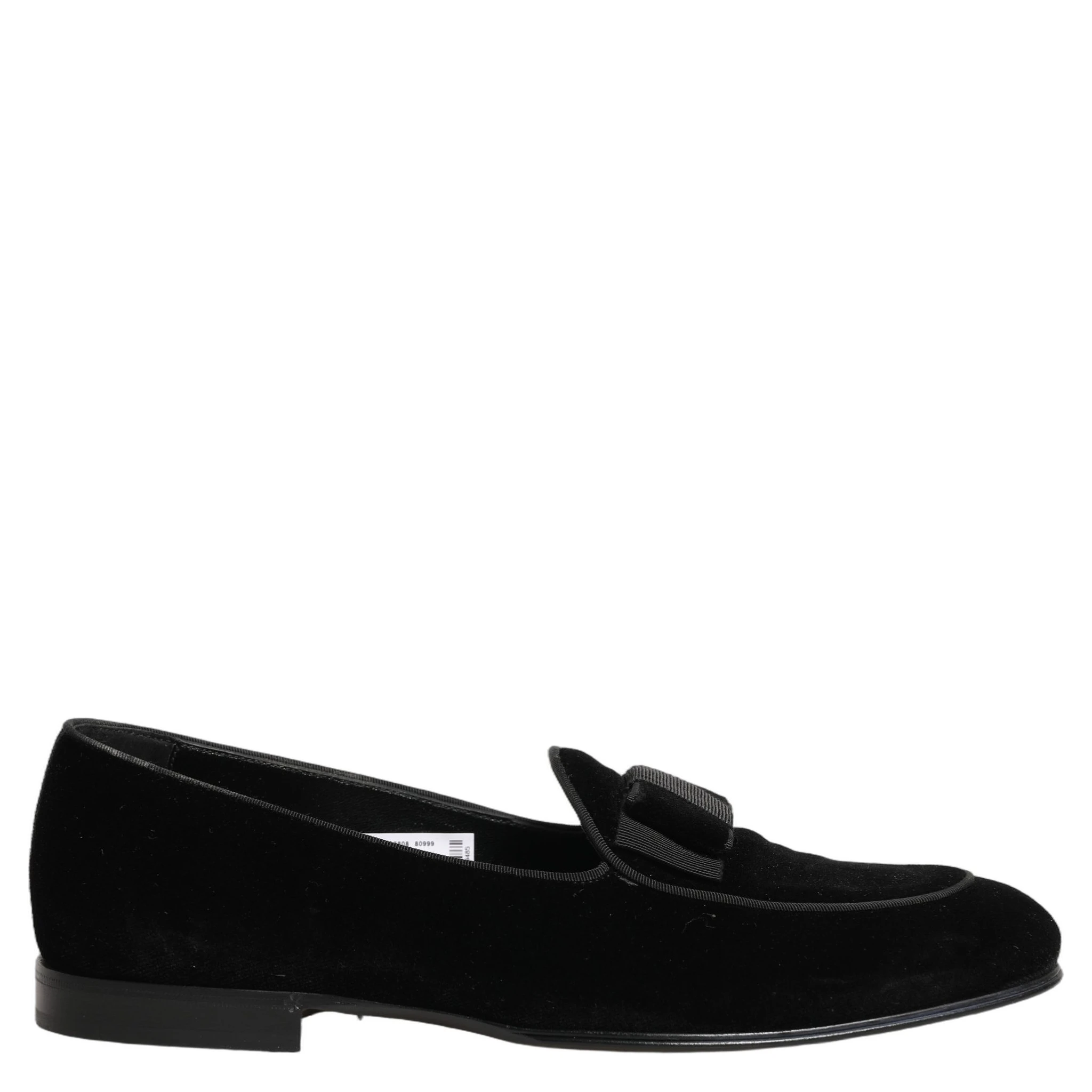 Black Velvet Loafers Formal Men Dress Shoes