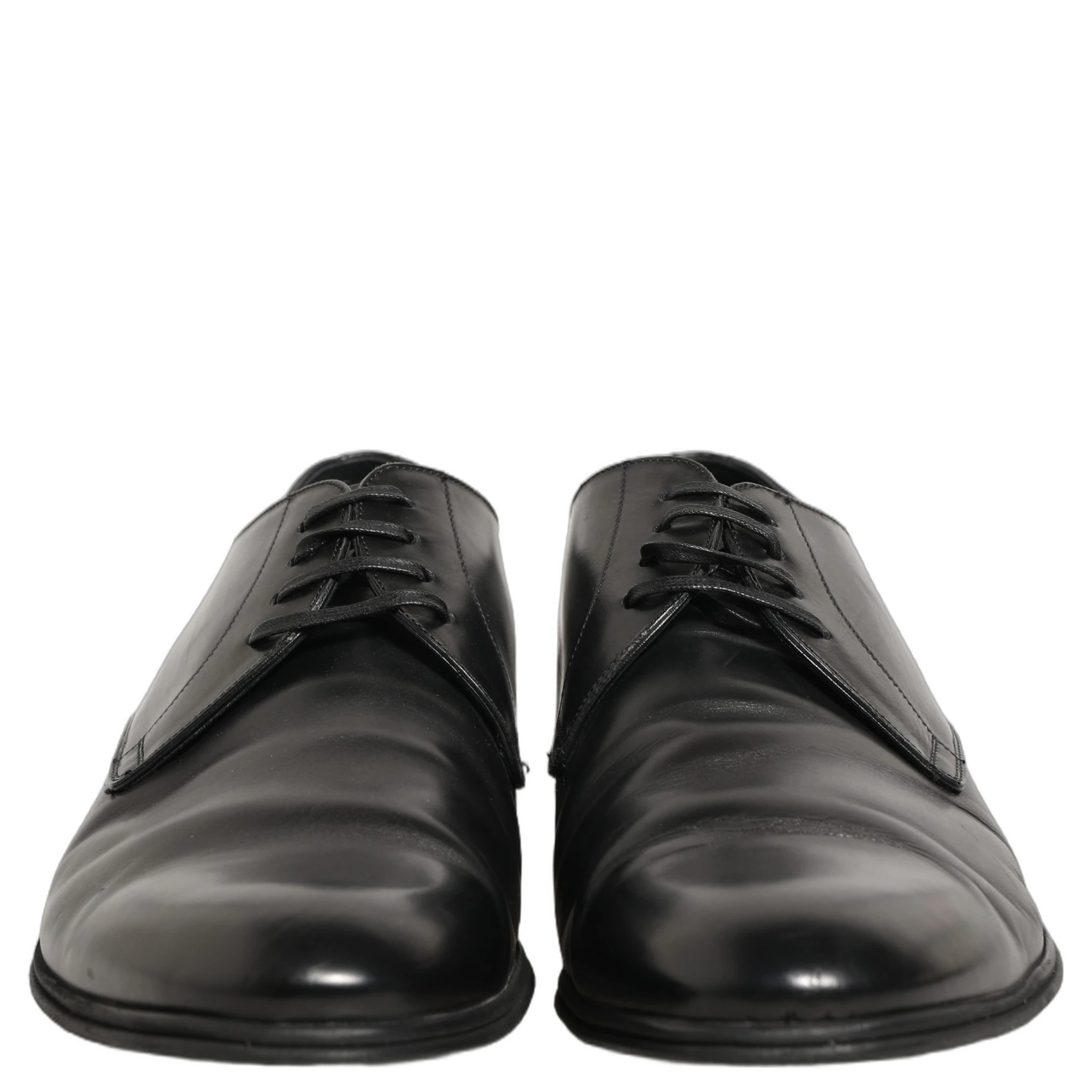 Black Leather Men Derby Dress Formal Shoes