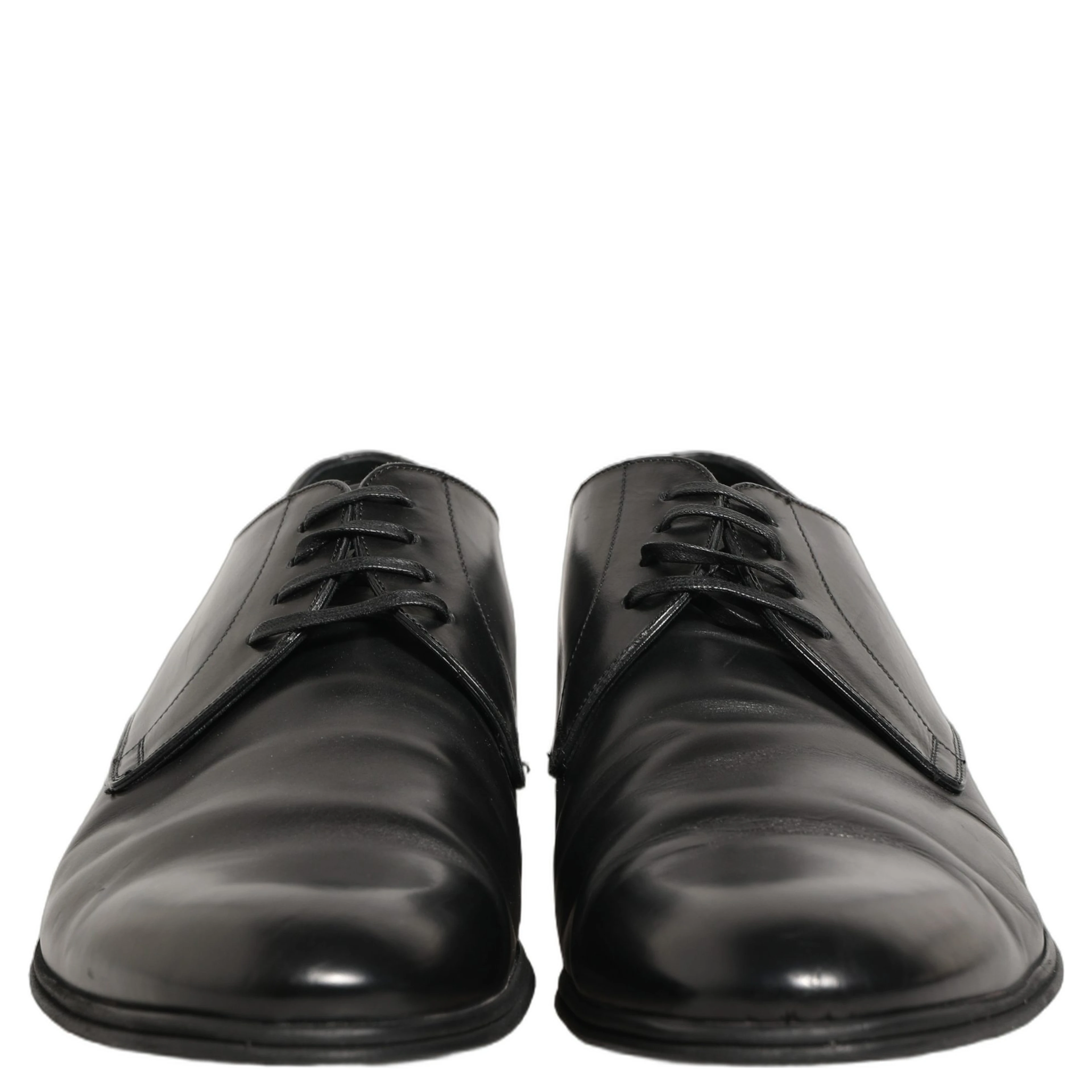 Black Leather Men Derby Dress Formal Shoes