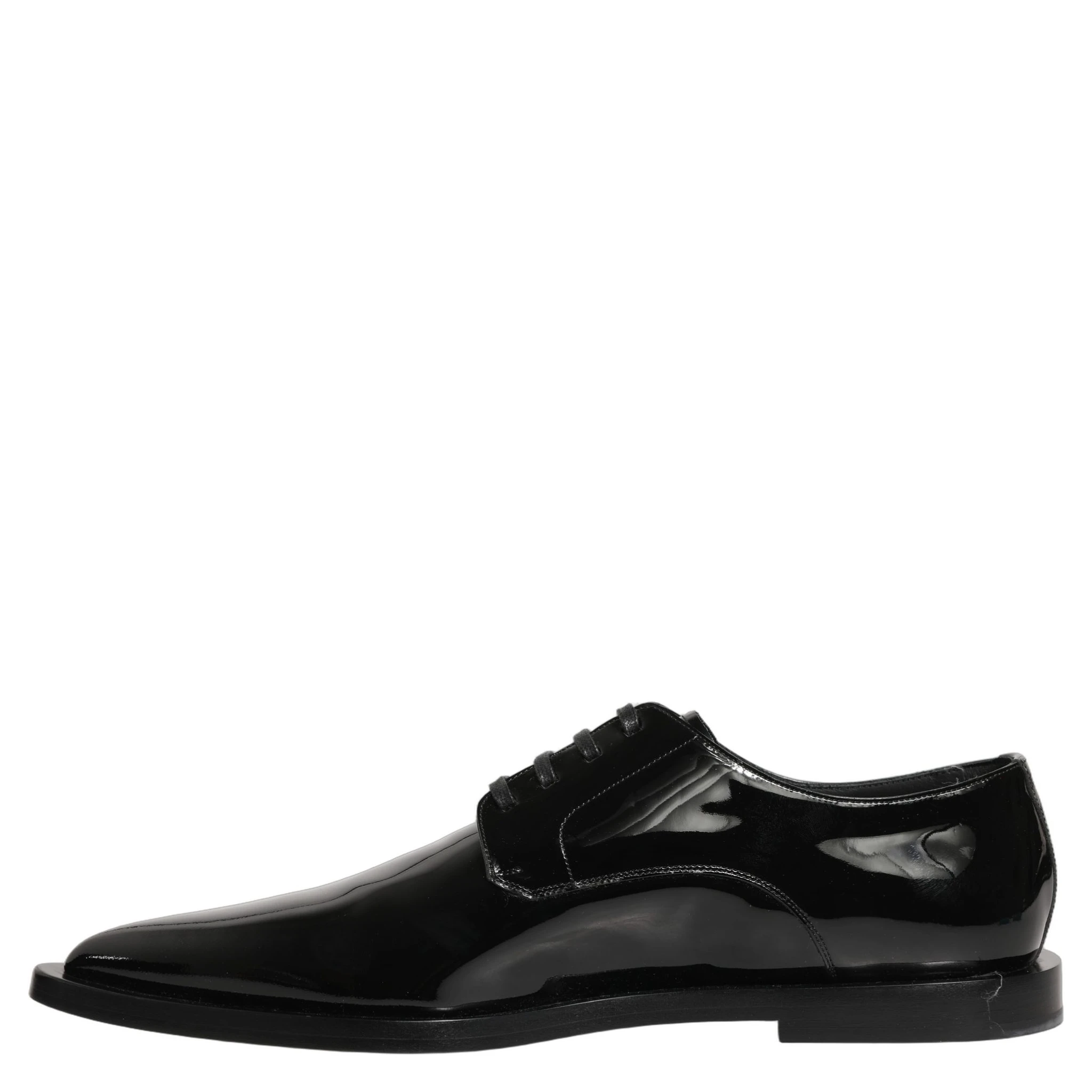 Black Leather Men Derby Dress Formal Shoes