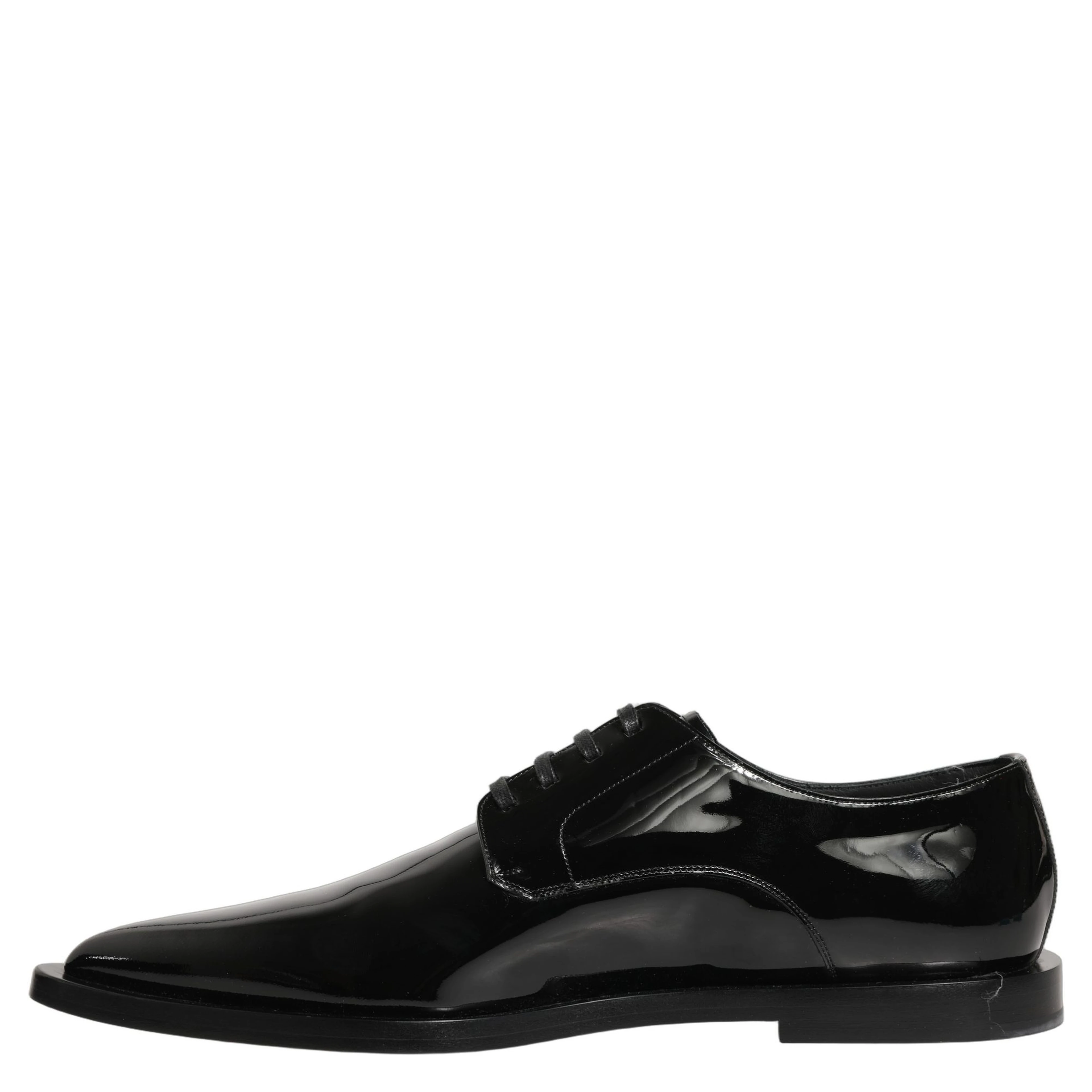 Black Leather Men Derby Dress Formal Shoes