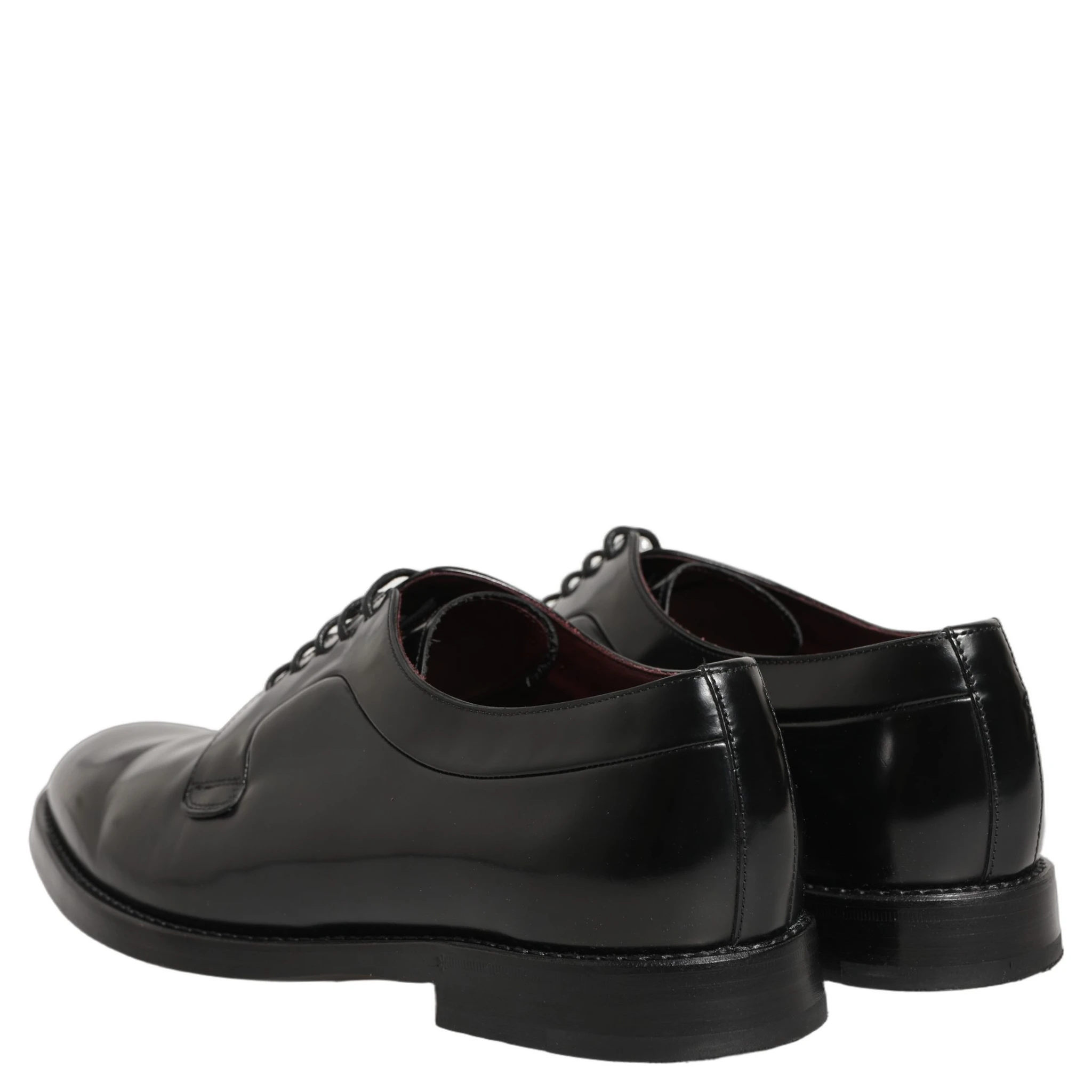 Black Leather Derby Dress Men Formal Shoes
