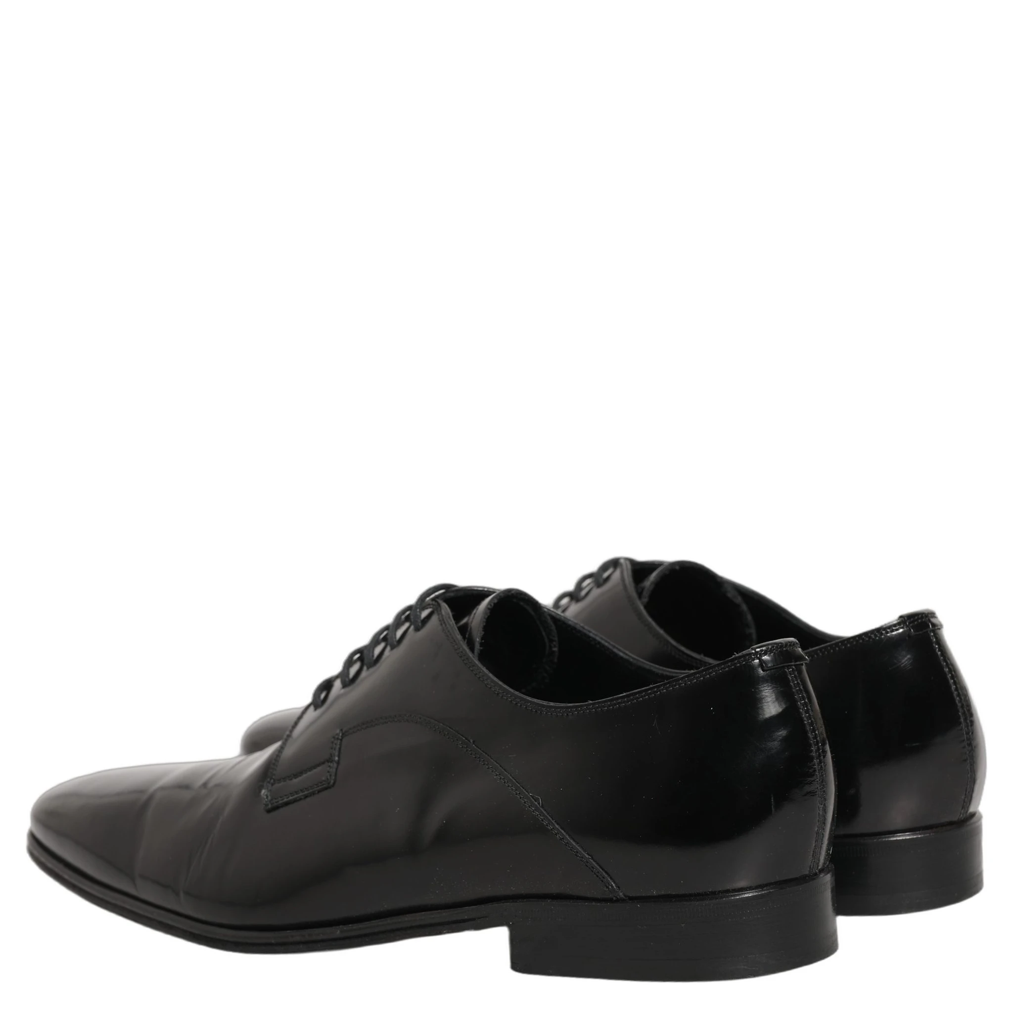 Black Leather Men Derby Dress Formal Shoes