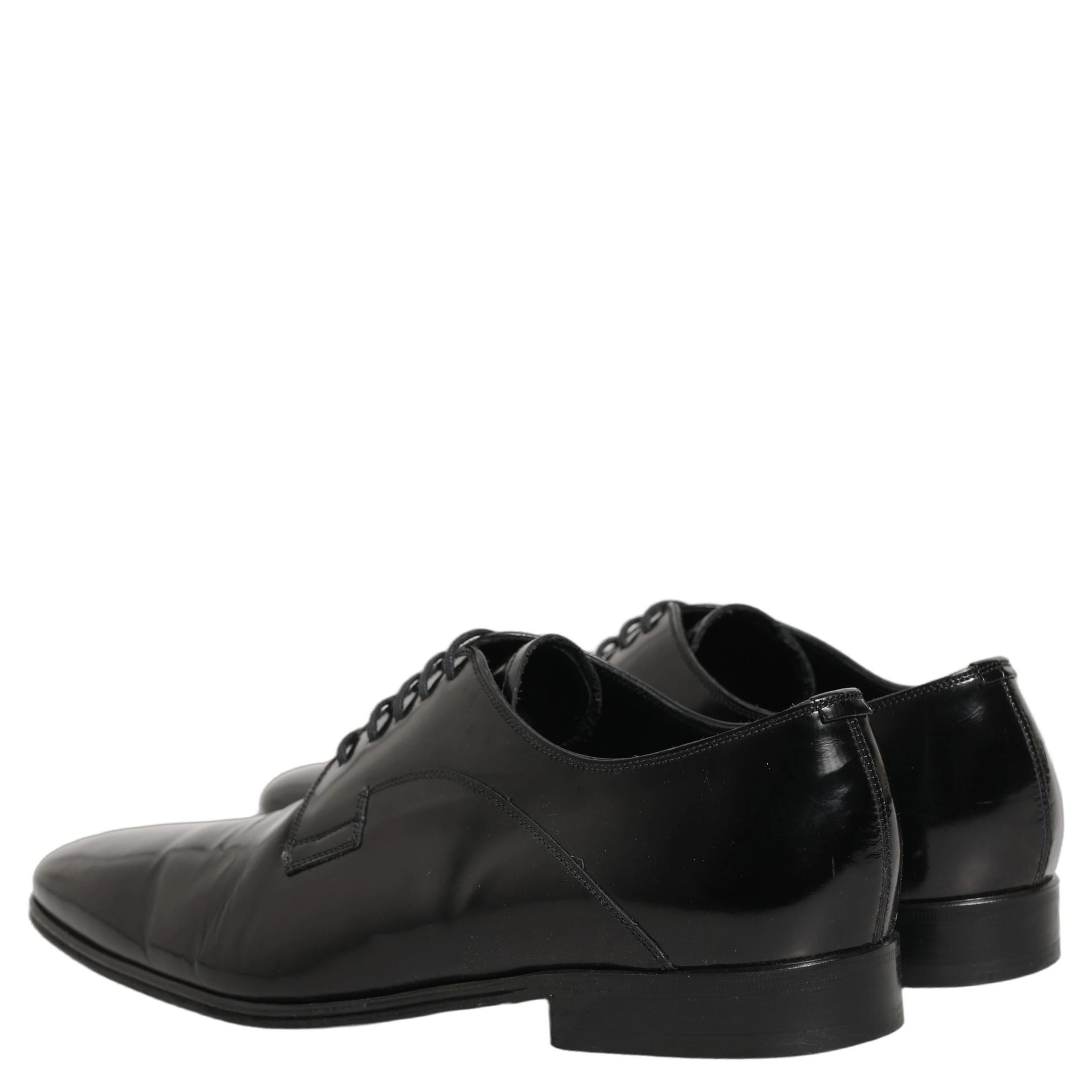 Black Leather Men Derby Dress Formal Shoes