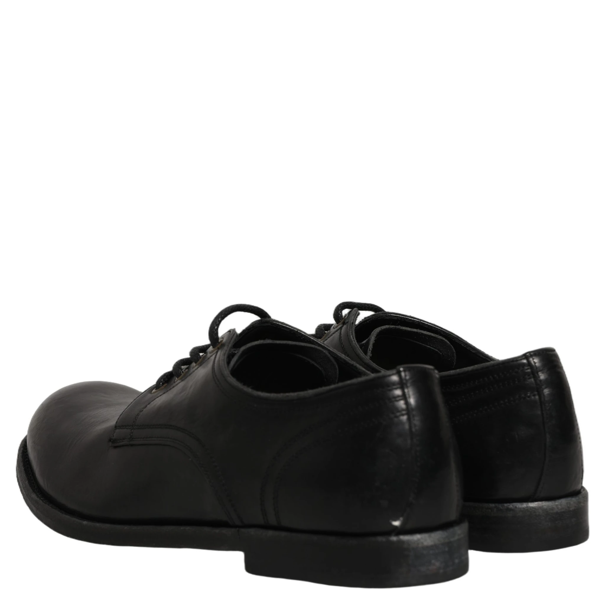 Black Leather Men Derby Dress Formal Shoes