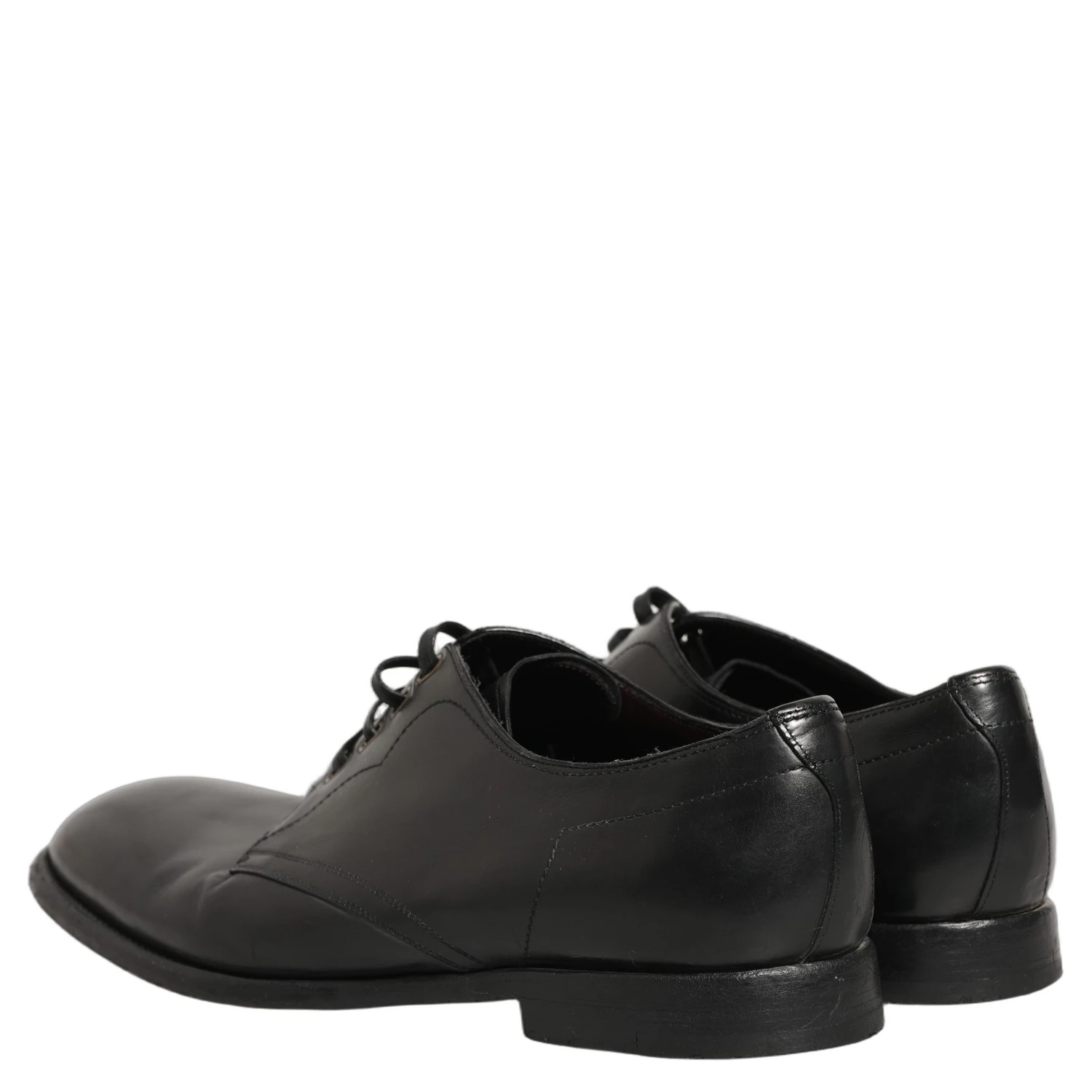 Black Leather Derby Dress Men Formal Shoes