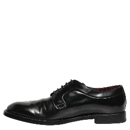 Black Leather Derby Dress Men Formal Shoes
