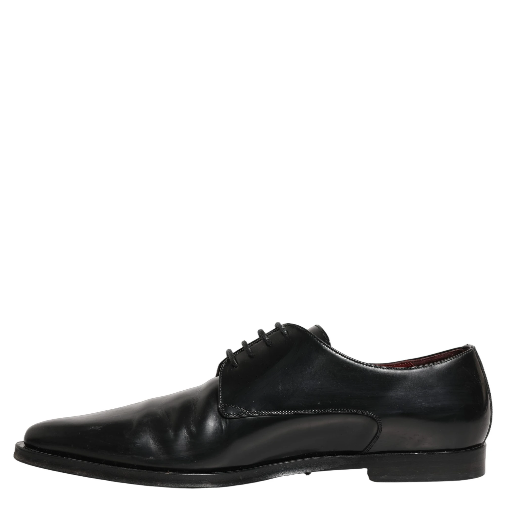 Black Leather Men Derby Dress Formal Shoes