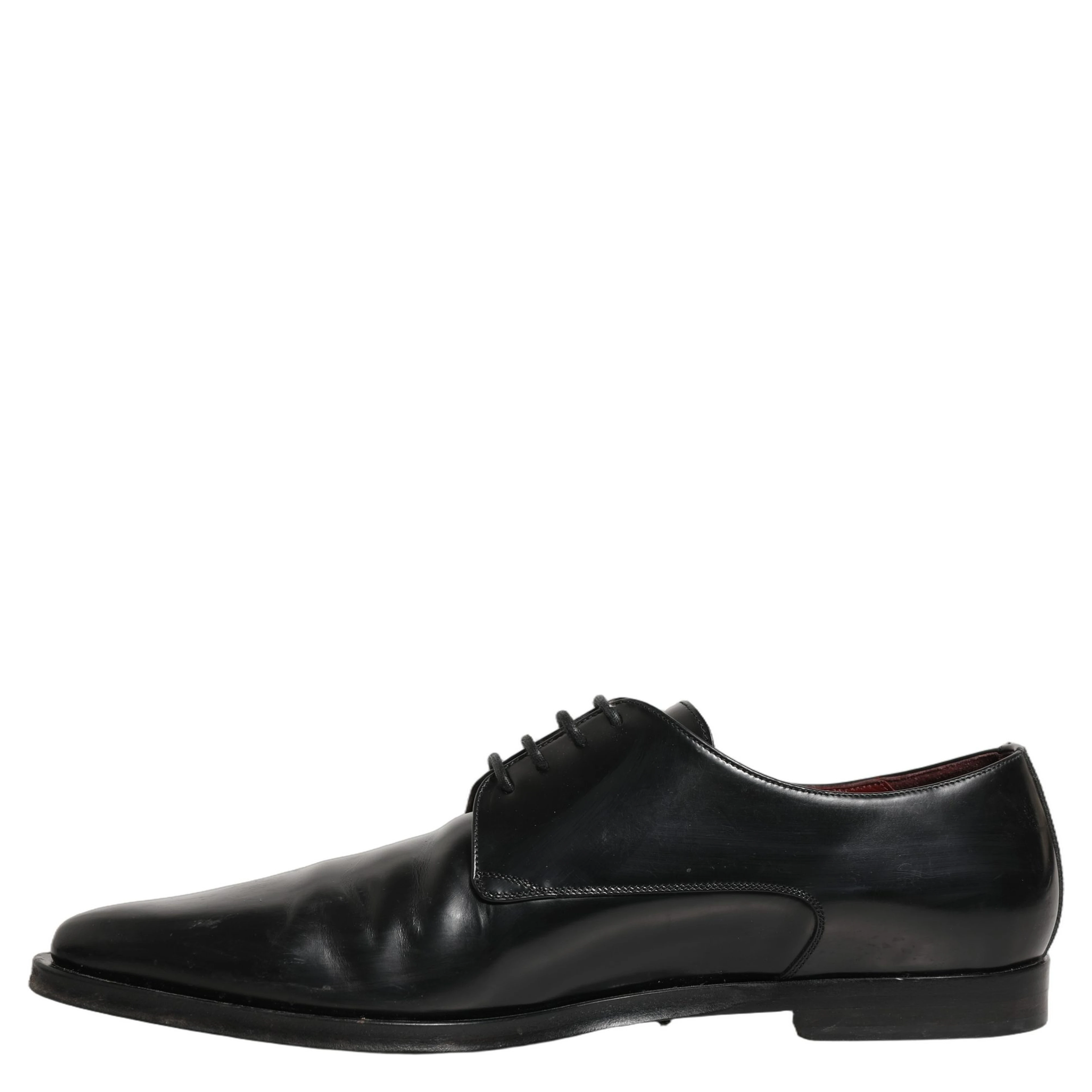 Black Leather Men Derby Dress Formal Shoes
