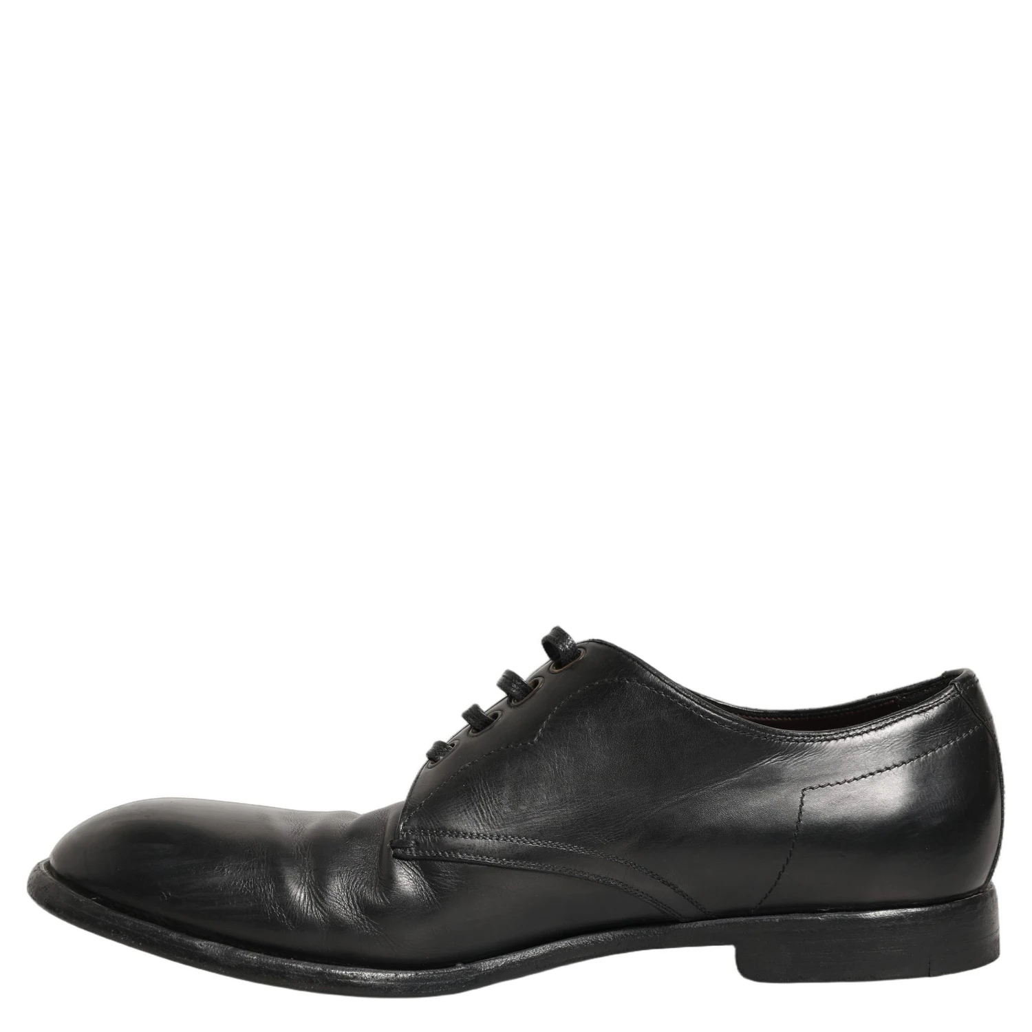 Black Leather Derby Dress Men Formal Shoes