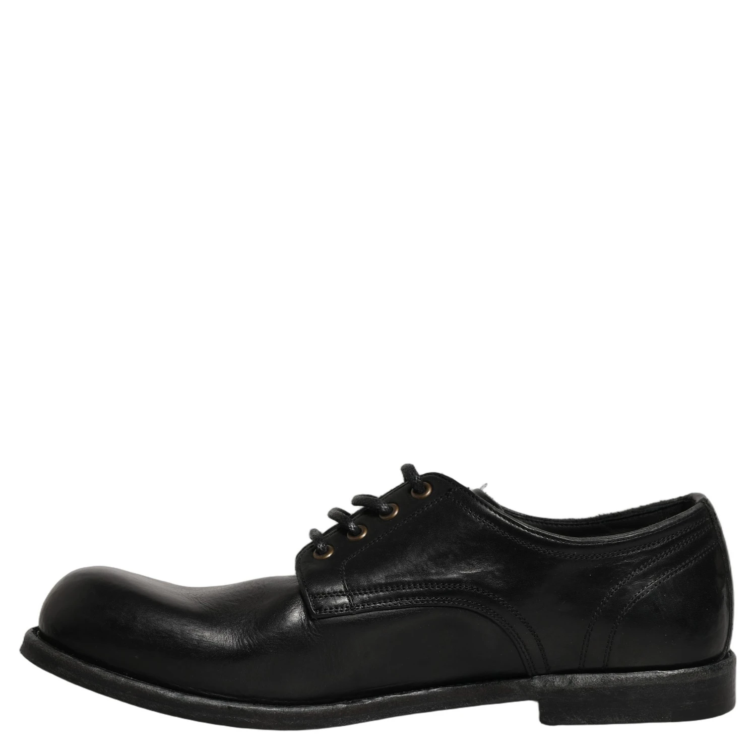 Black Leather Men Derby Dress Formal Shoes