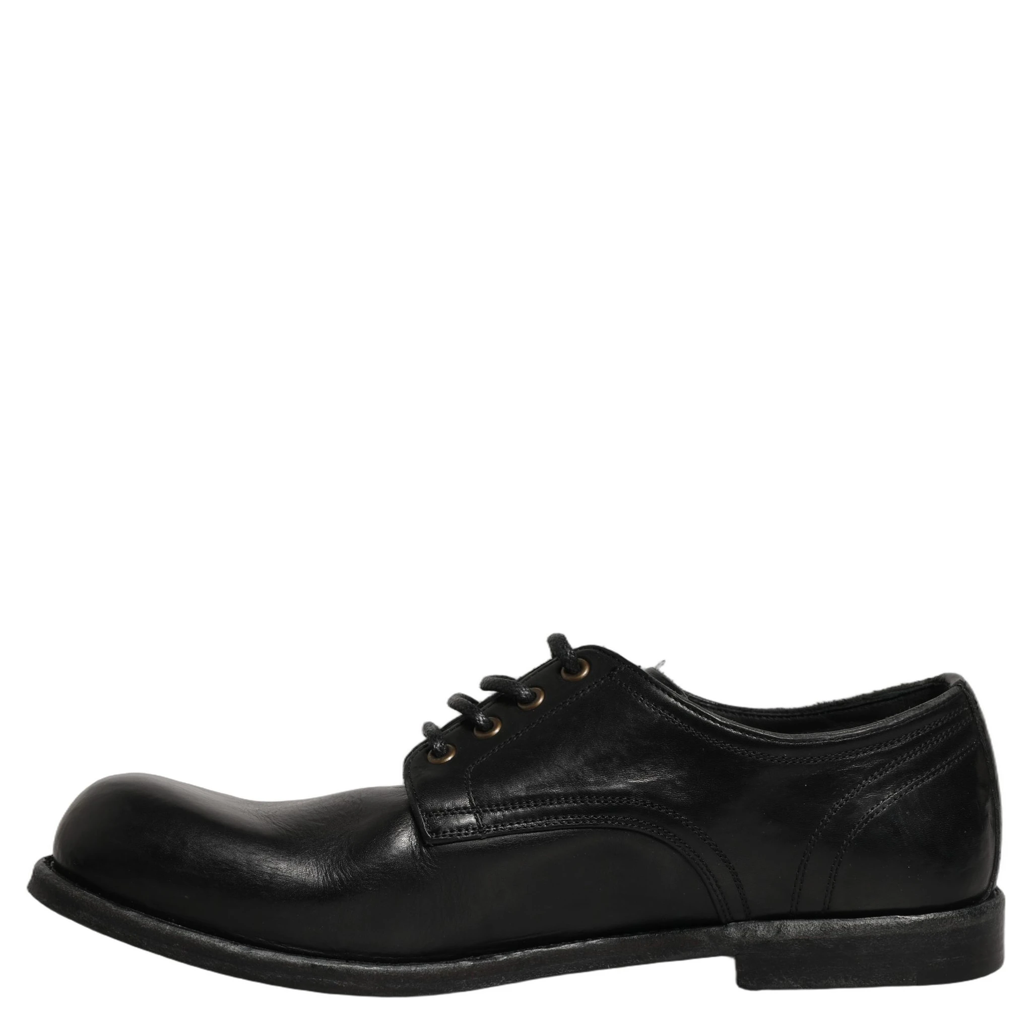 Black Leather Men Derby Dress Formal Shoes