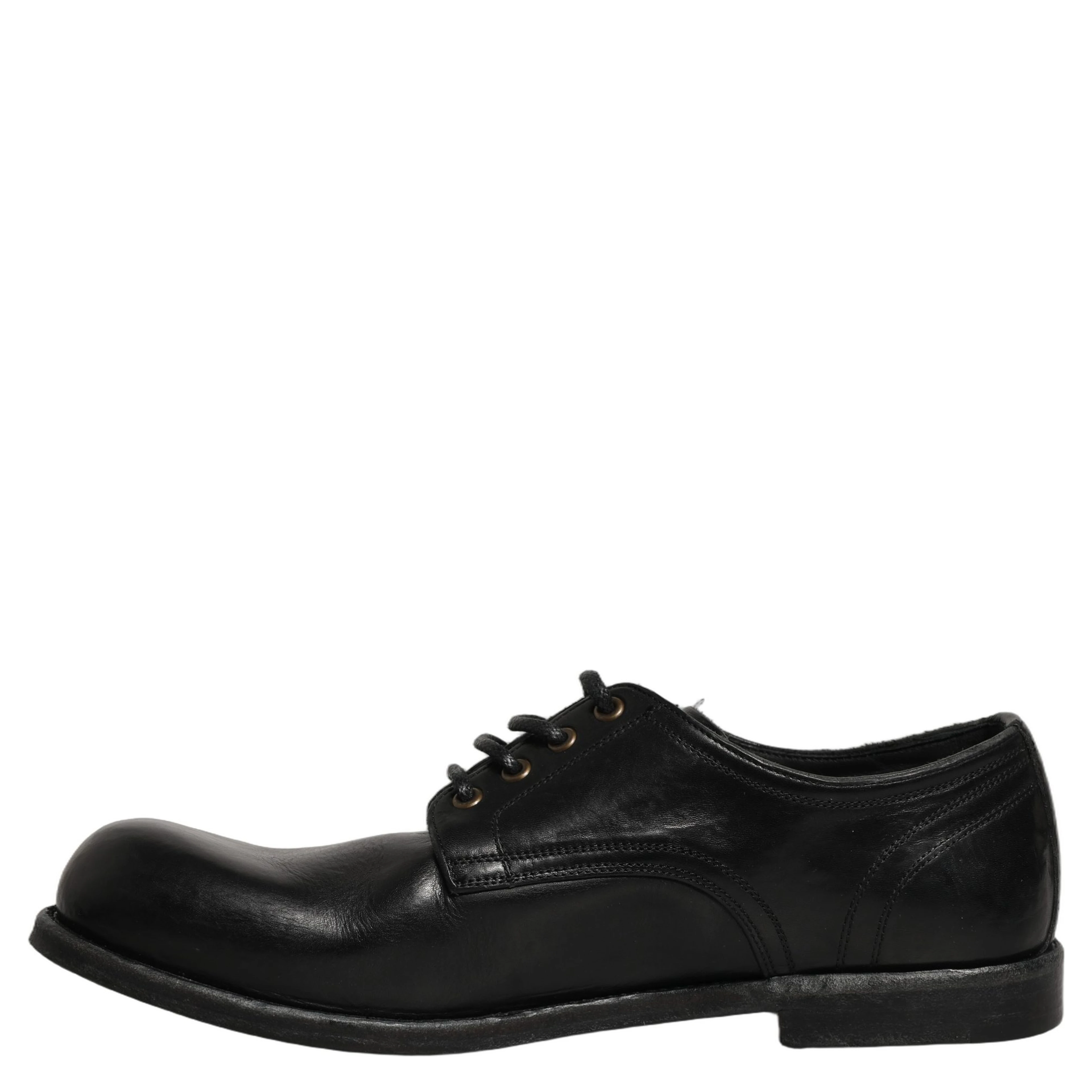 Black Leather Men Derby Dress Formal Shoes