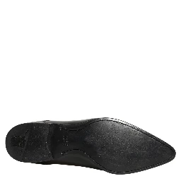 Black Leather Derby Dress Men Formal Shoes