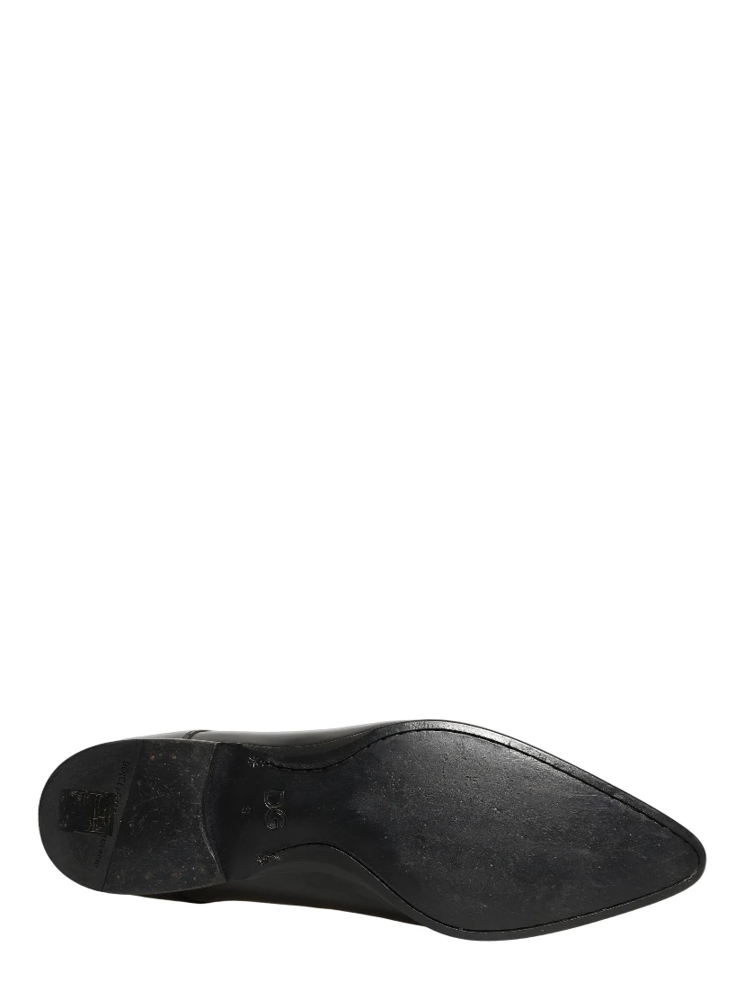 Black Leather Derby Dress Men Formal Shoes