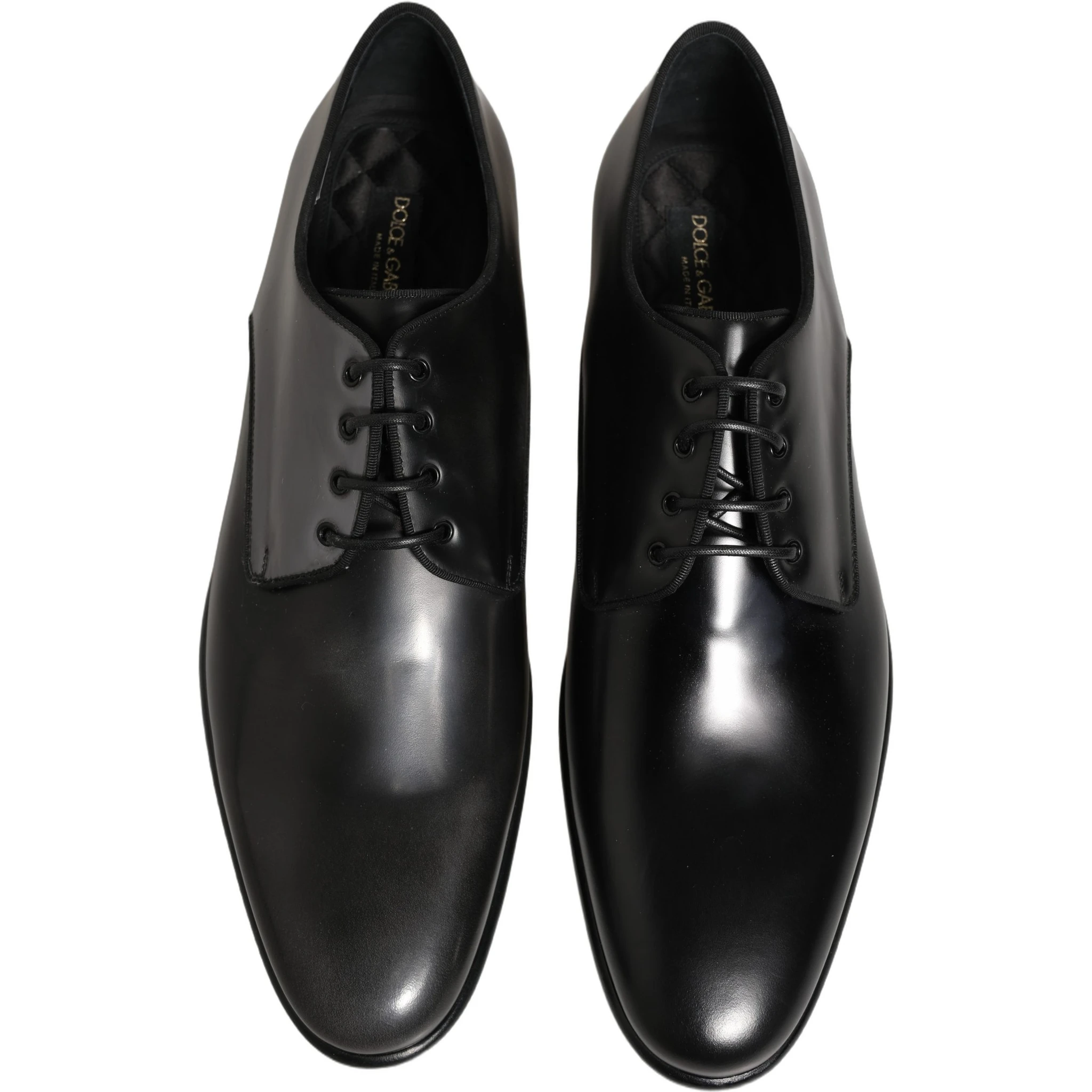 Black Leather Men Derby Dress Formal Shoes