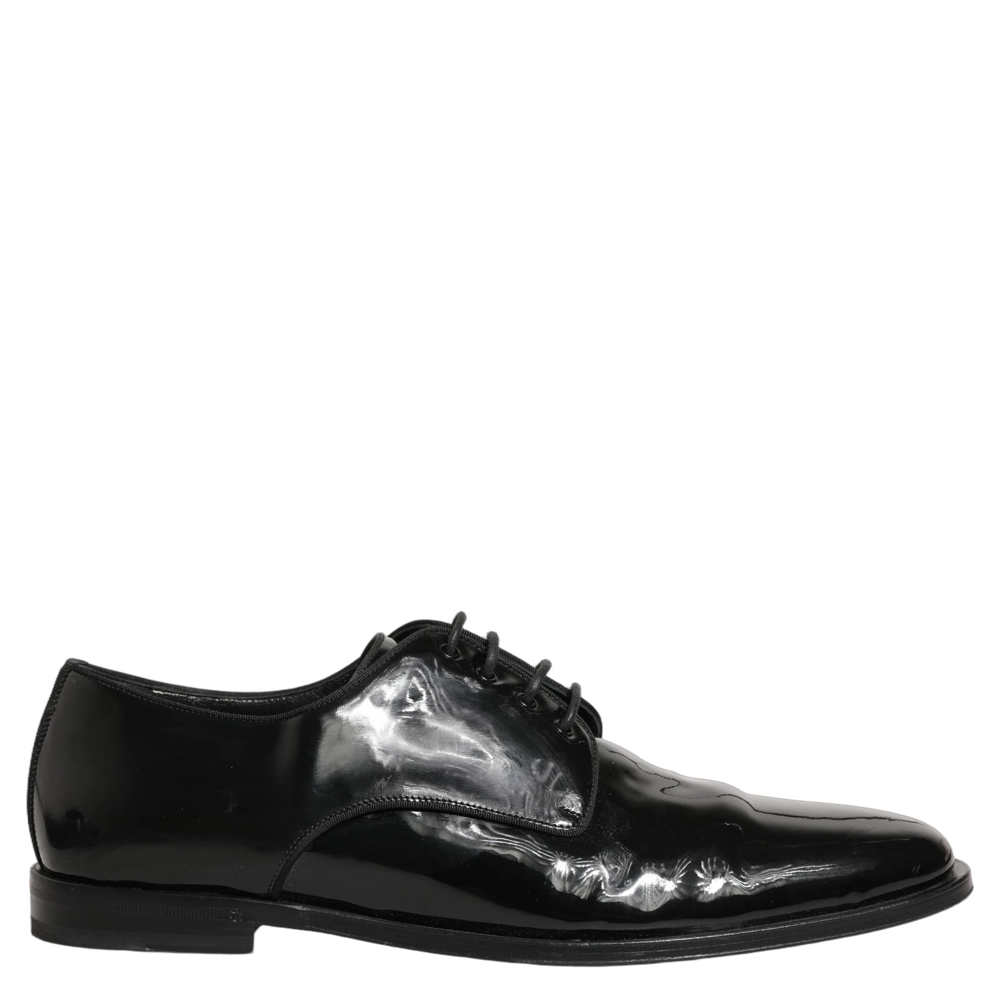 Black Leather Men Derby Dress Formal Shoes